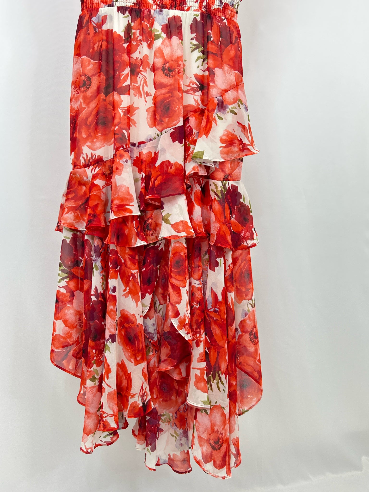 TAYLOR Size 8 red & white Women Dress
