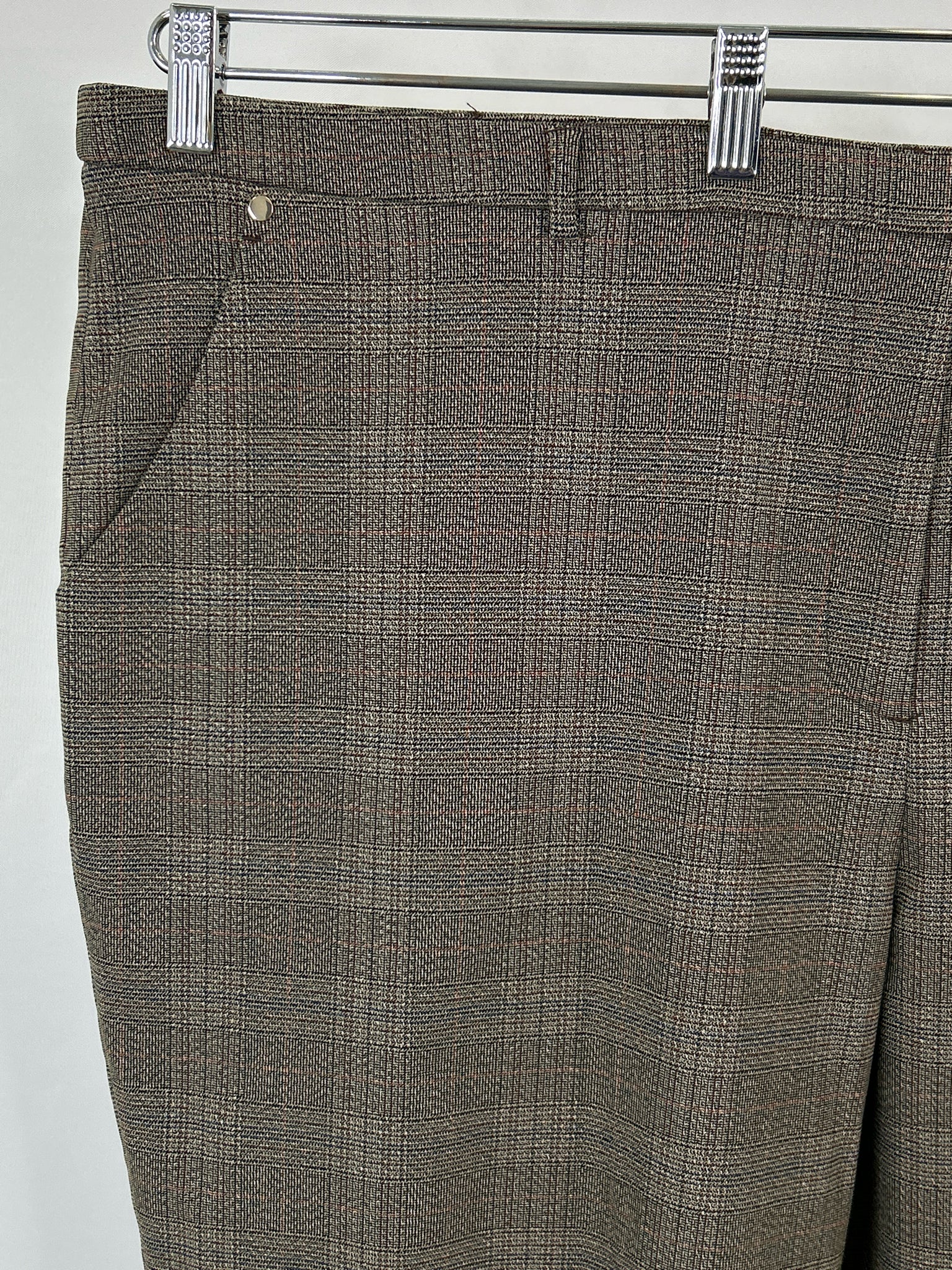 ZAC & RACHEL Size 24W Brown Print Women Pants