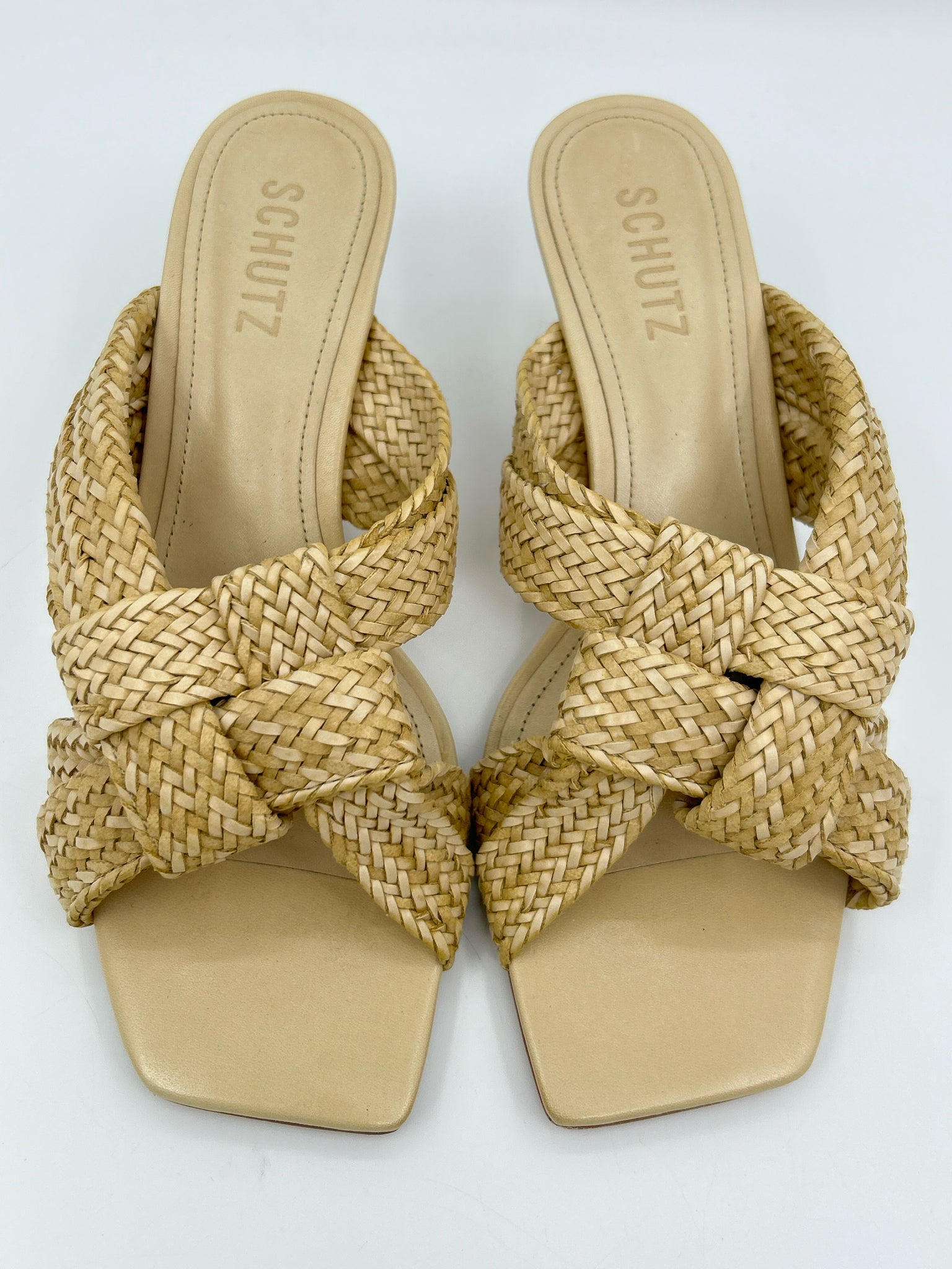 SCHUTZ Size 7.5B Natural Women Sandal NIB