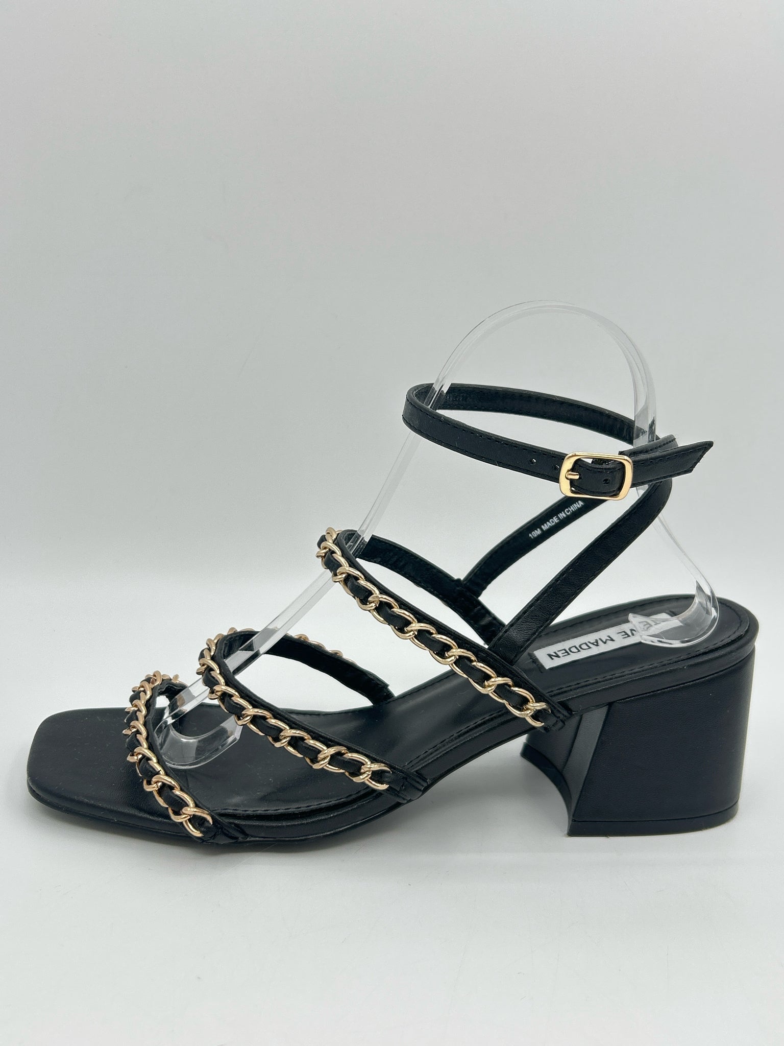 STEVE MADDEN Size 10M Black Women Sandal