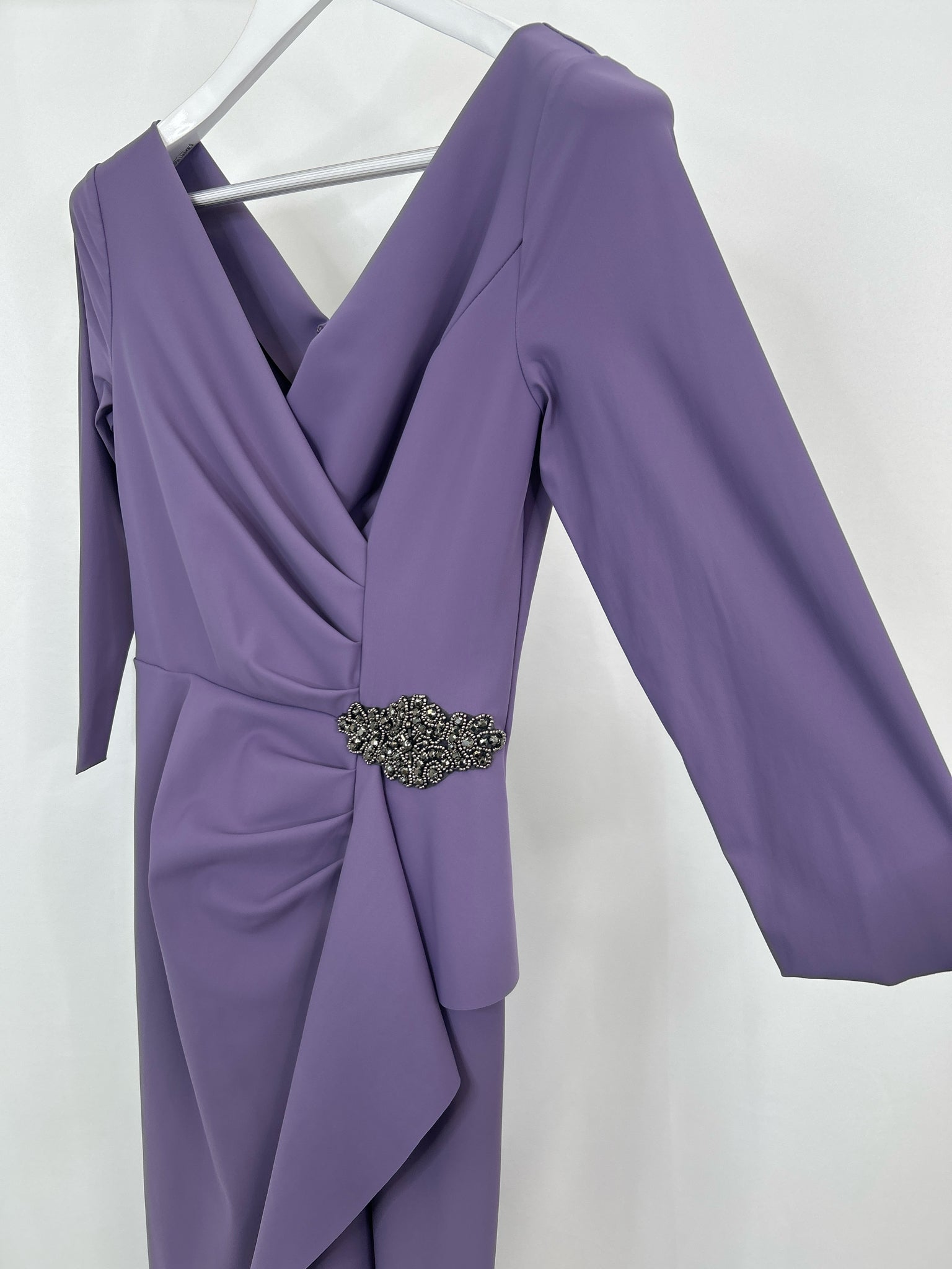 ALEX EVENINGS Size 4 Purple Women Dress