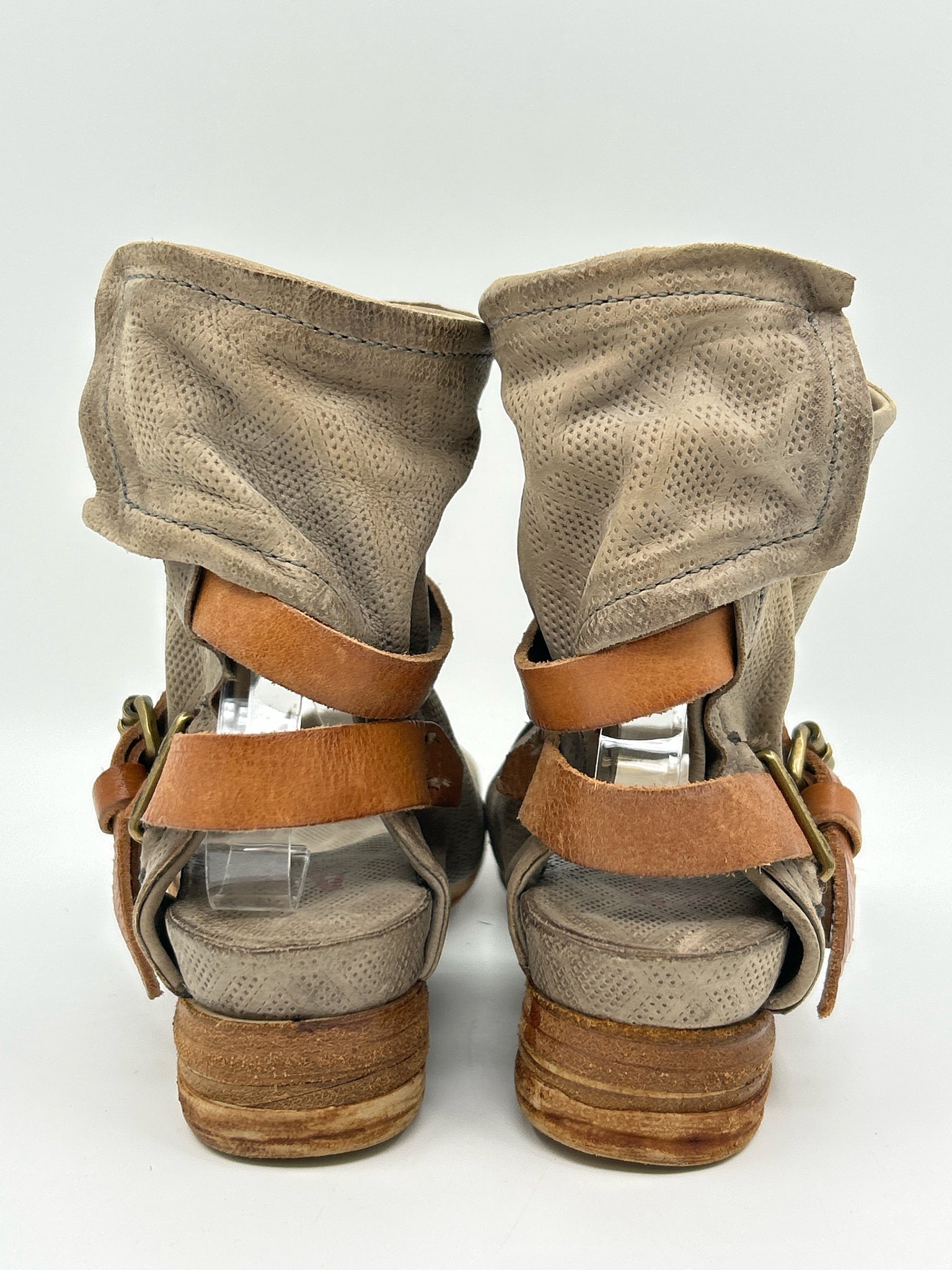 A.S. 98 Size 37 Grey and tan Women Sandal