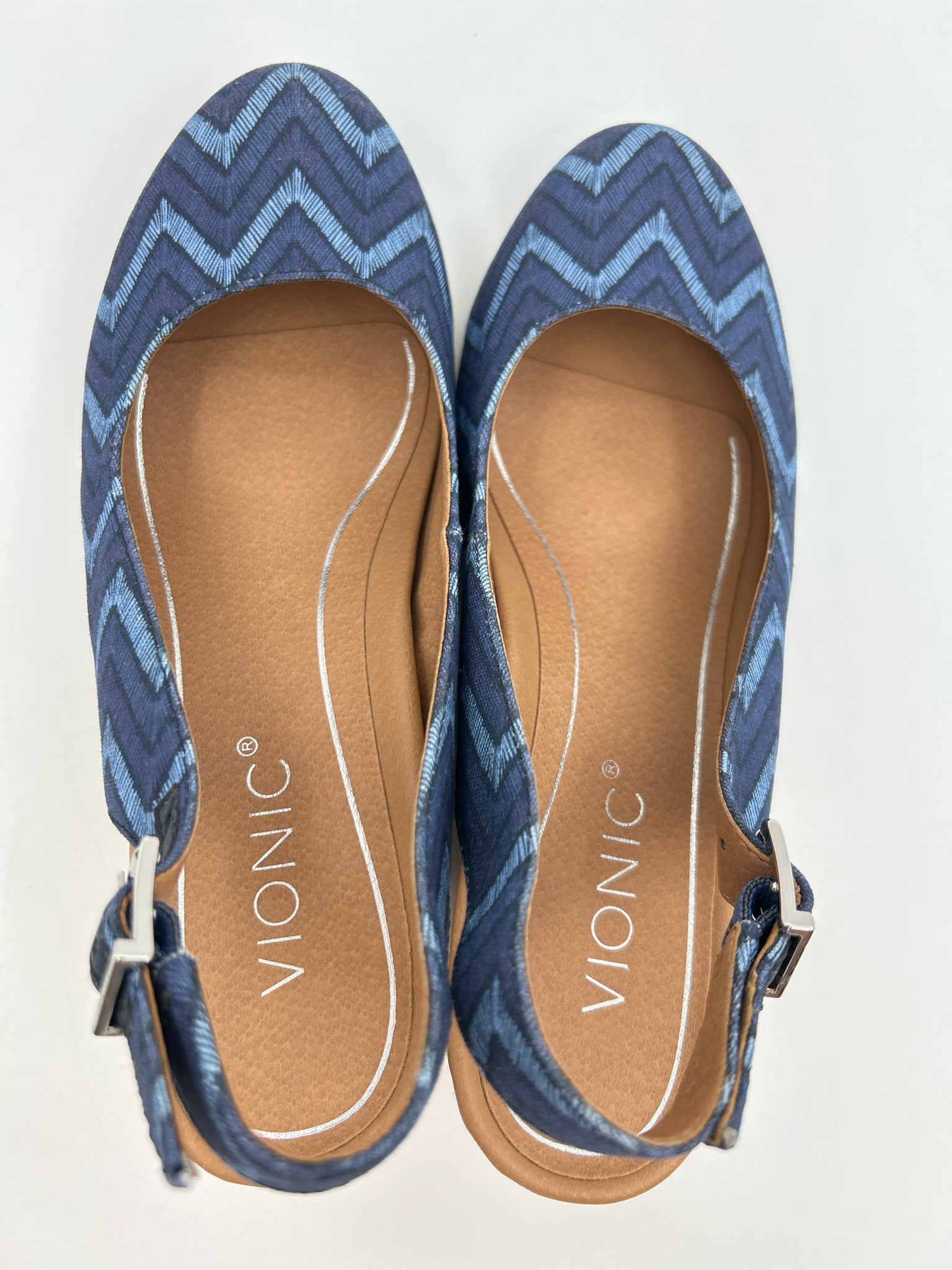 VIONIC Size 7 BLUE AND NAVY Women Sandal