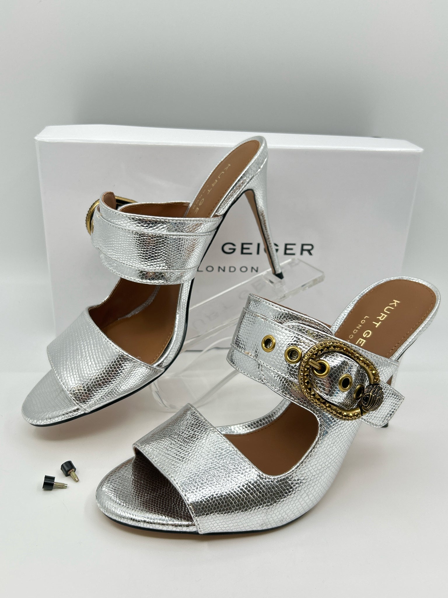 KURT GEIGER Size 11M Silver Women's Sandal