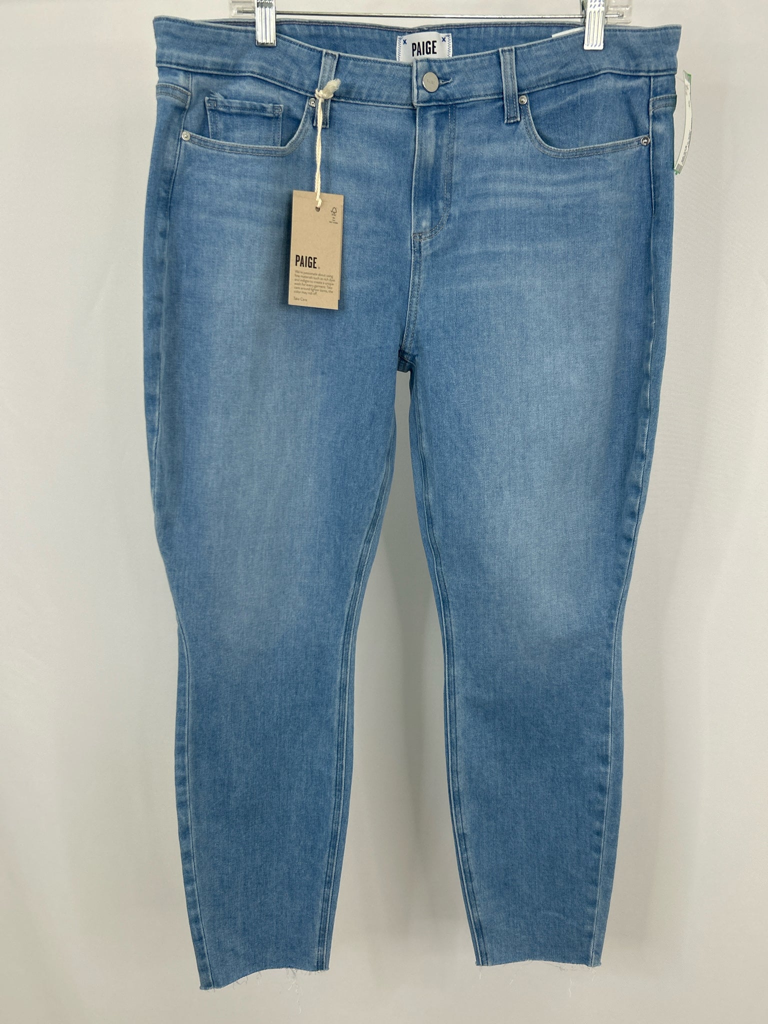 PAIGE Size 34 BLUE DENIM Women jeans