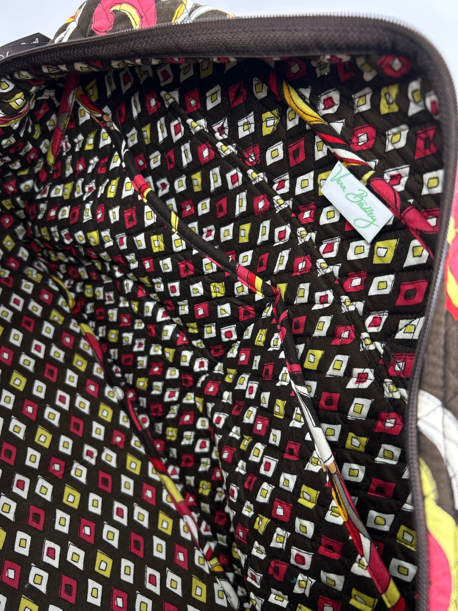 VERA BRADLEY BROWN AND PINK Luggage