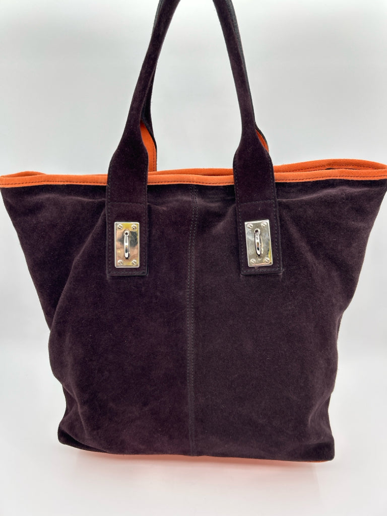 PULICATI Purple and Orange Purse Tote