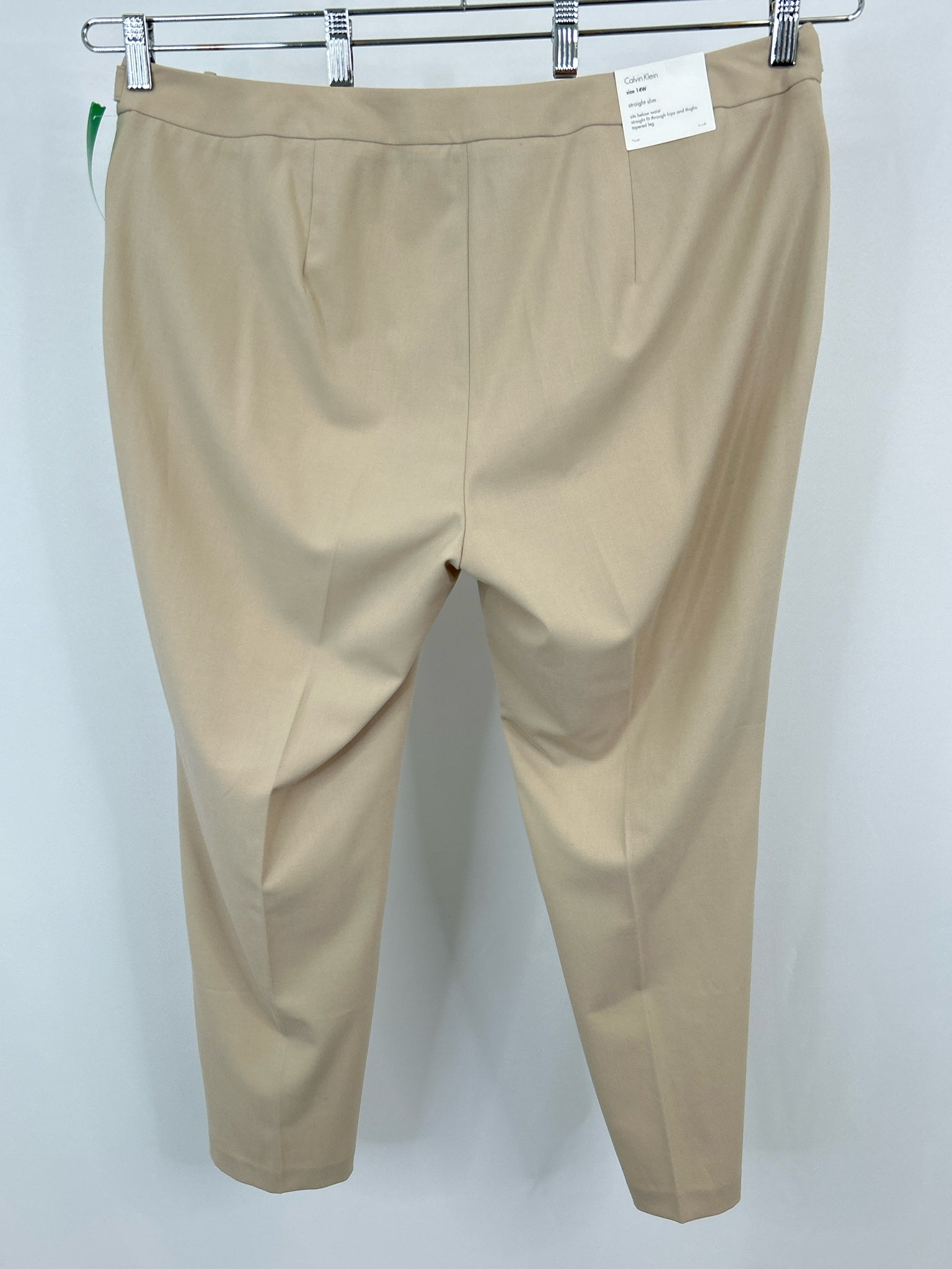 CALVIN KLEIN NWT Size 14W Beige Women Pants