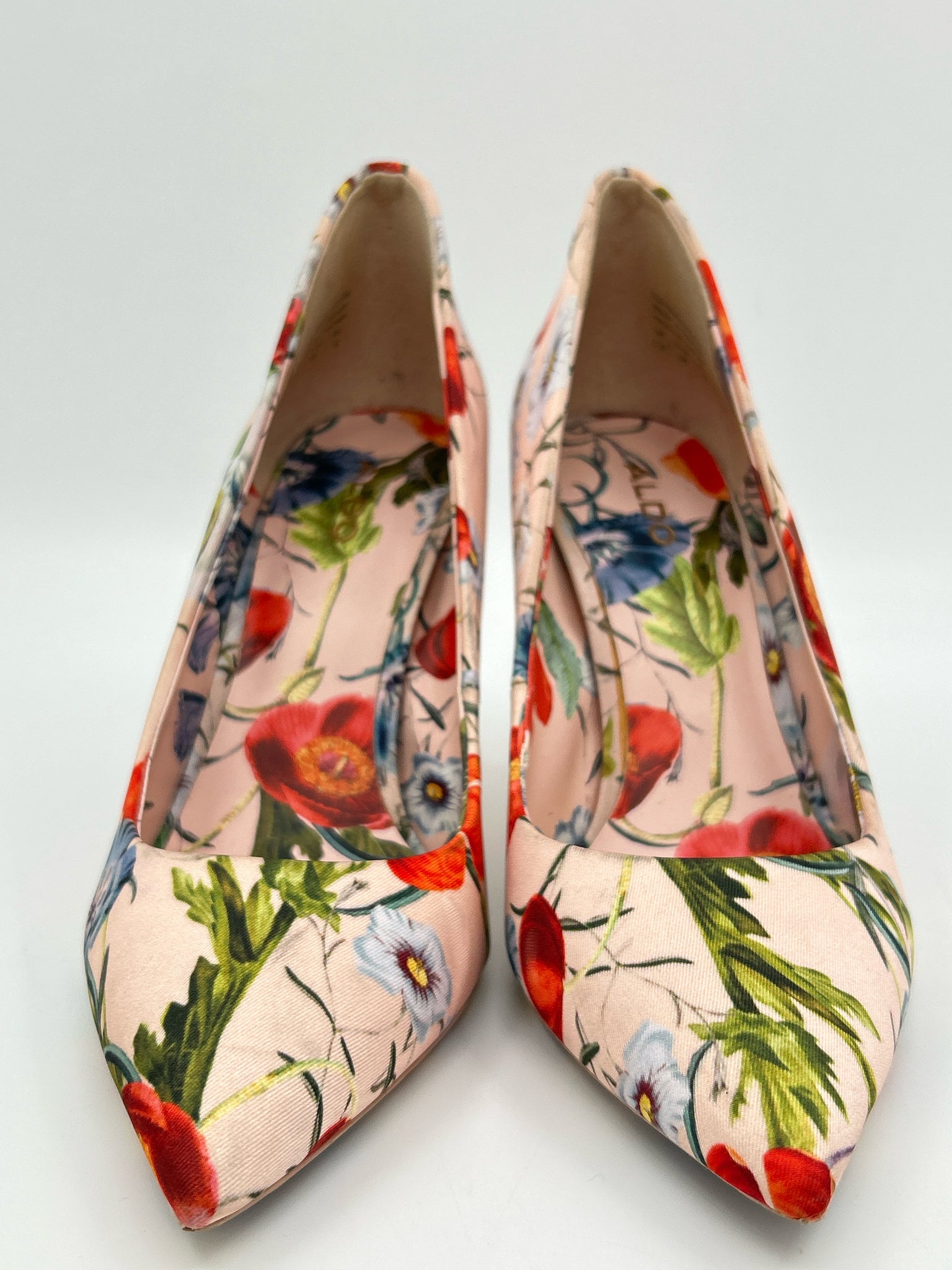 ALDO Size 7.5 Pink floral Women Pumps