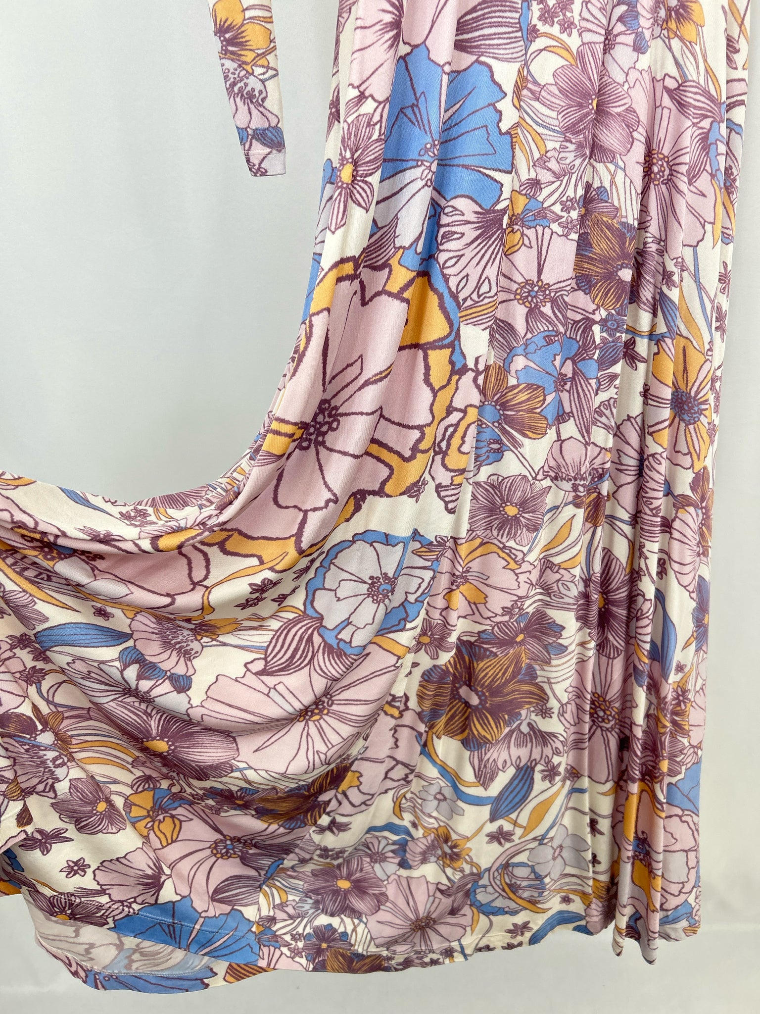 FREE PEOPLE Size XS Purple Print Women Dress