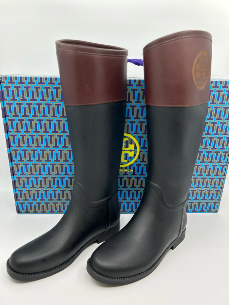 TORY BURCH Women Size 8 black and brown Boots