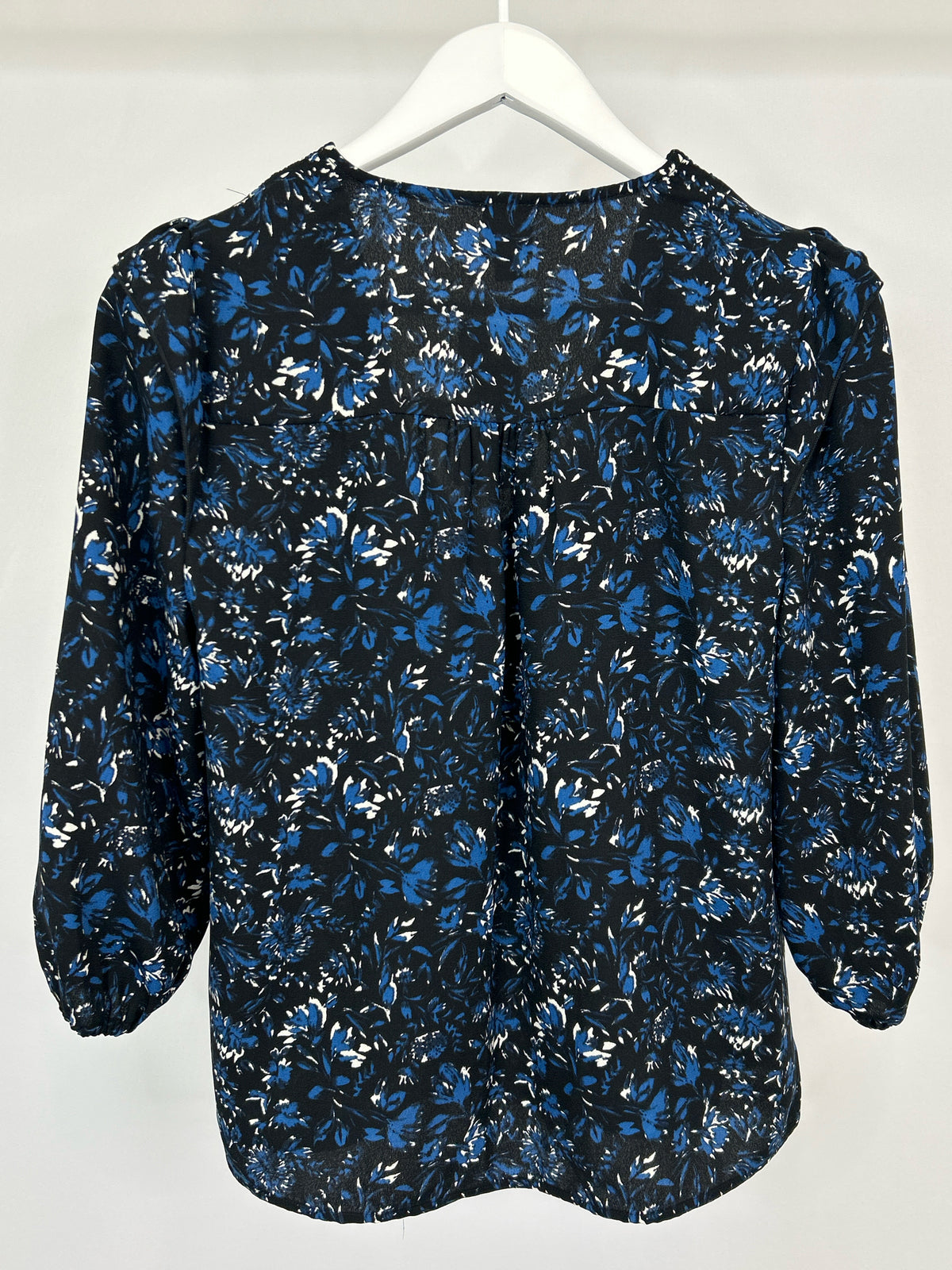 ROAN + RYAN Size XS BLACK AND BLUE Women Blouse