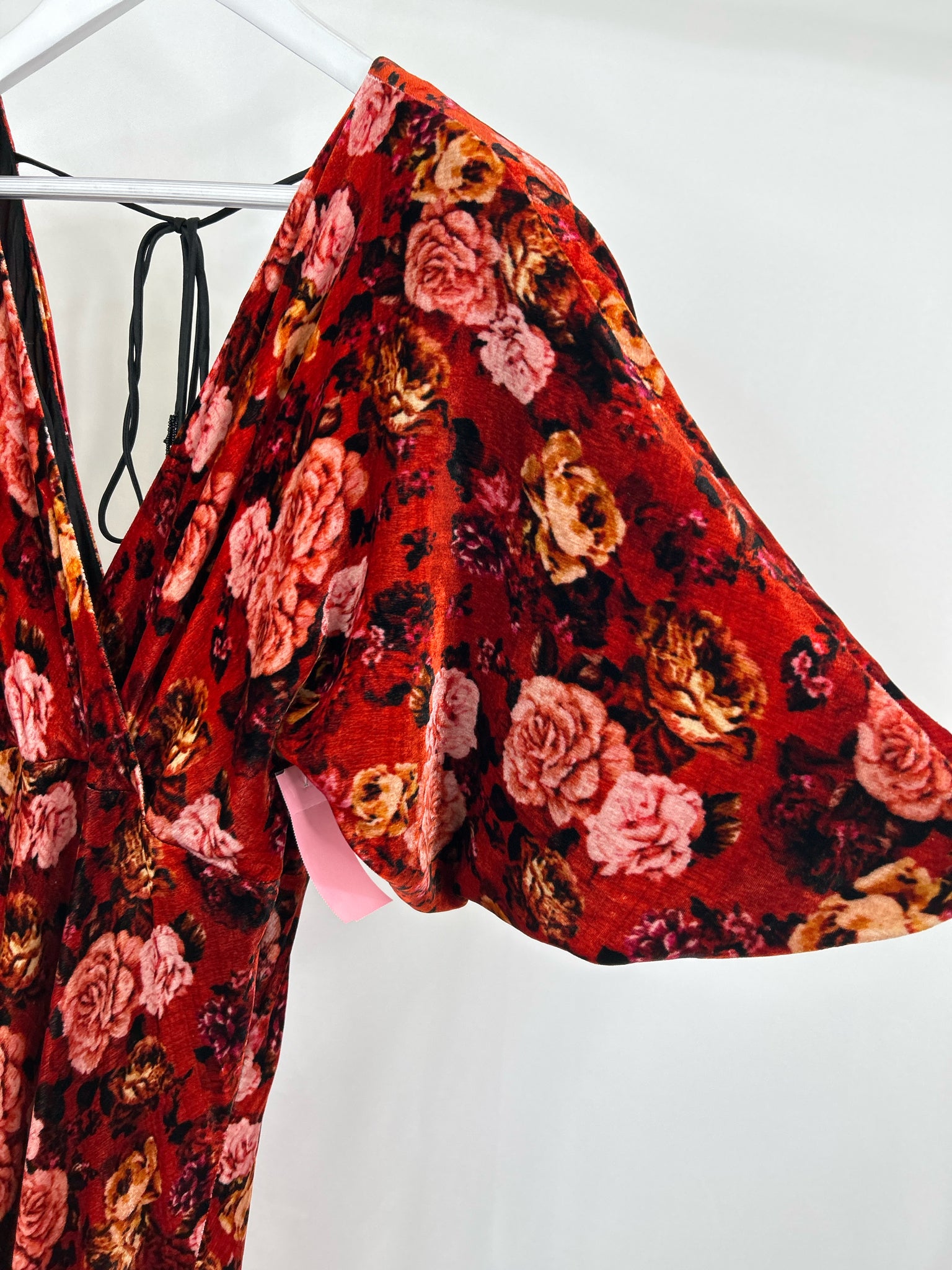 JOHNNY WAS RED FLORAL Women Dress