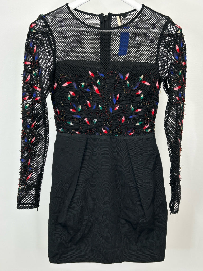 TOPSHOP Size 2 Black Women's Dress