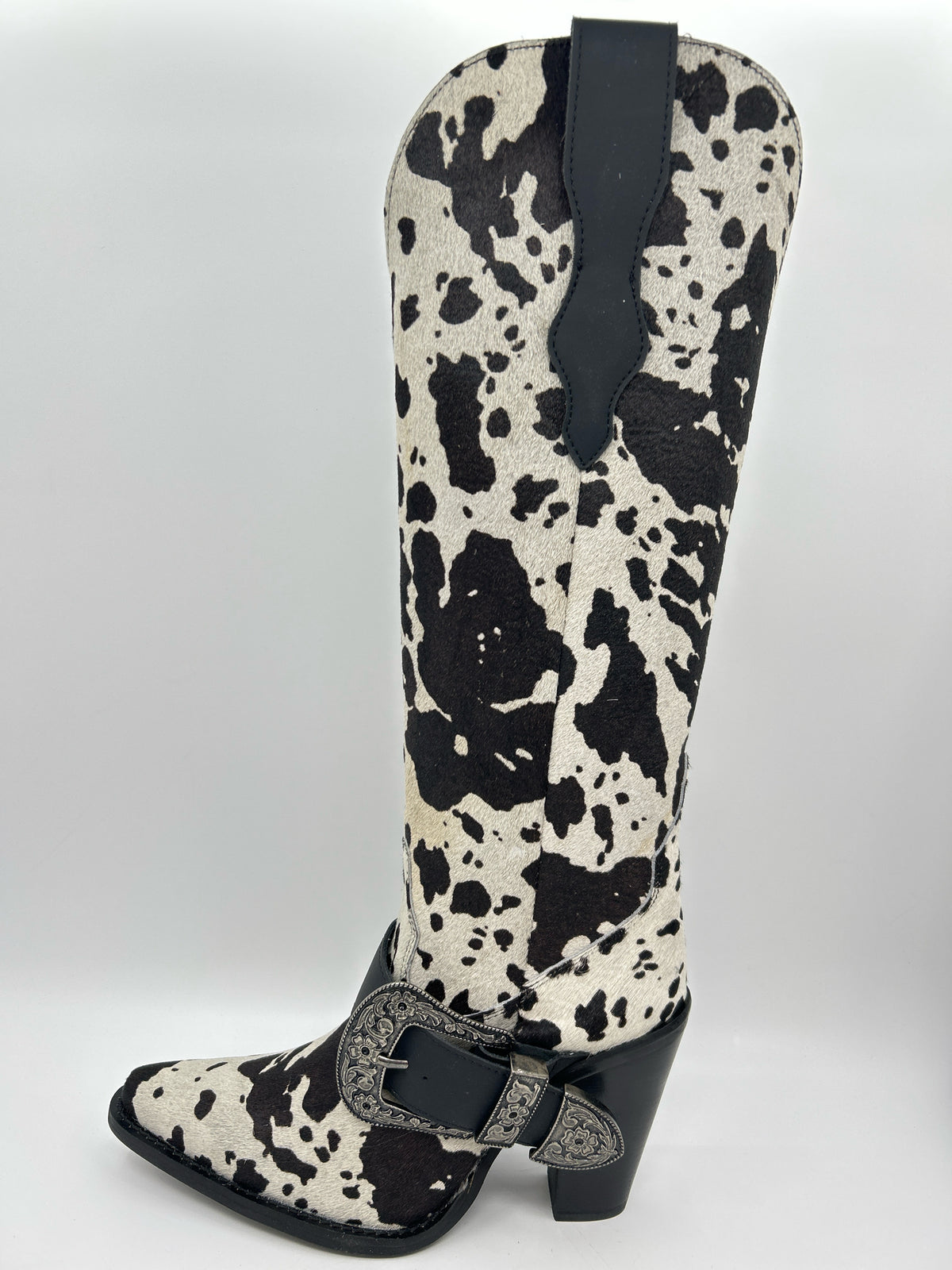 DINGO Size 8.5M Black & White Women Boots