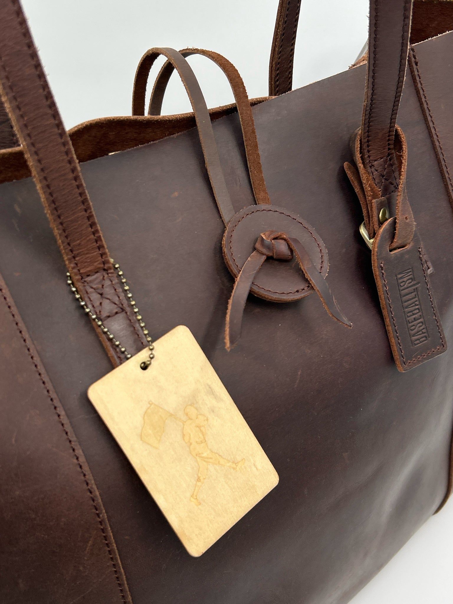 BASEBALLISM DARK BROWN Women Tote