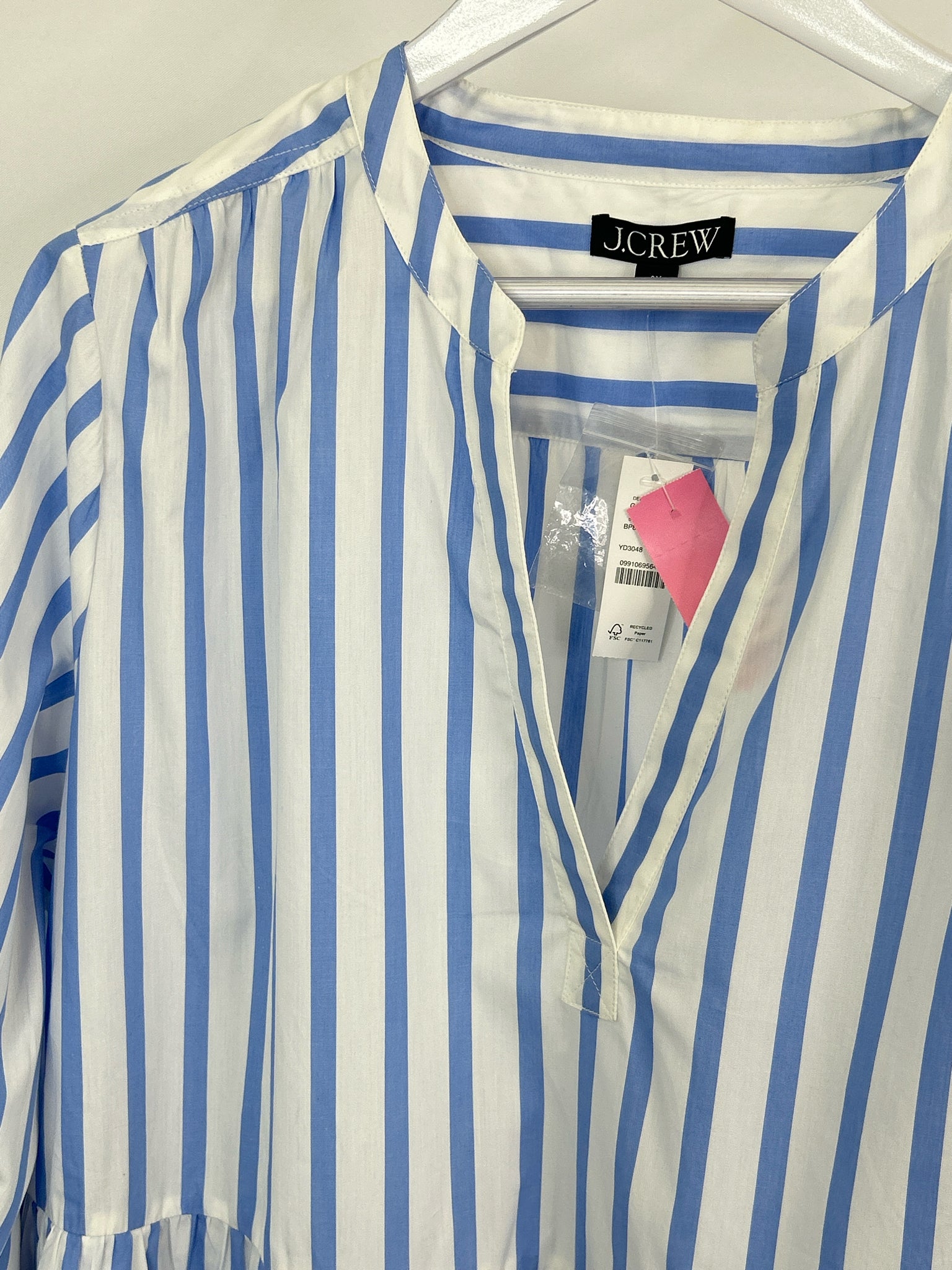J CREW Size 3X blue and white Women Dress