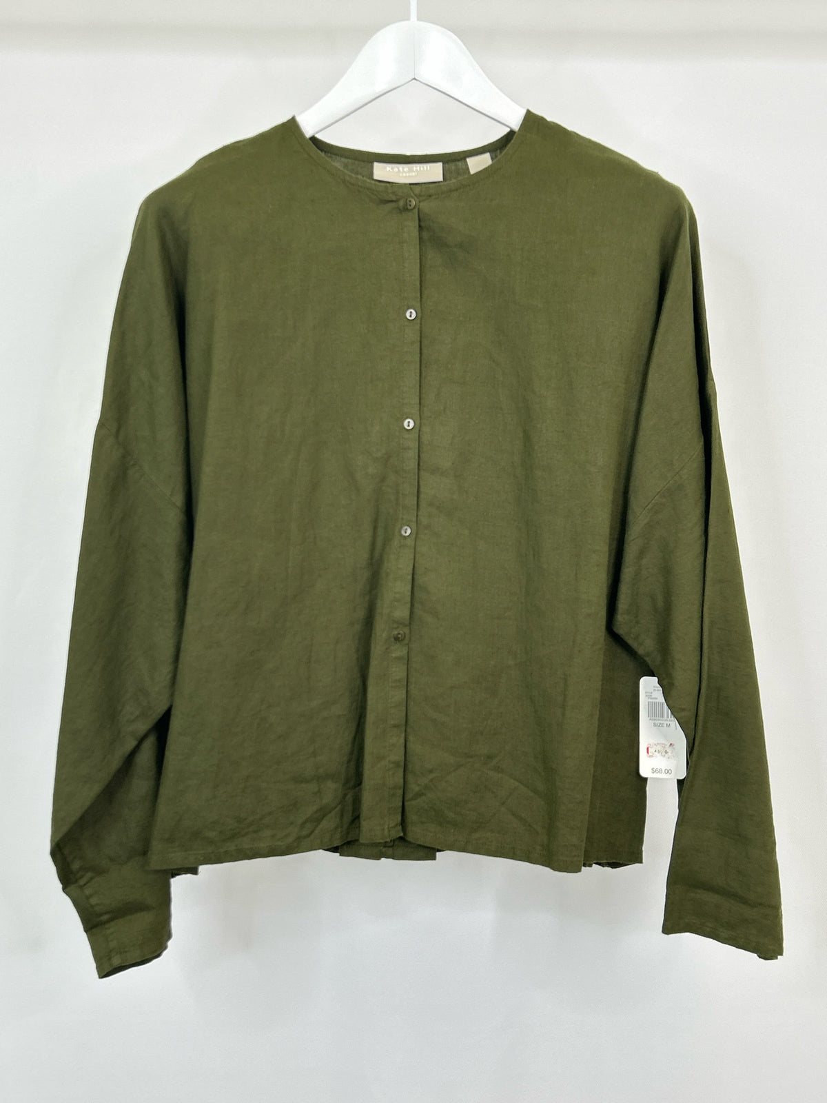 KATE HILL Size M Green Women Shirt