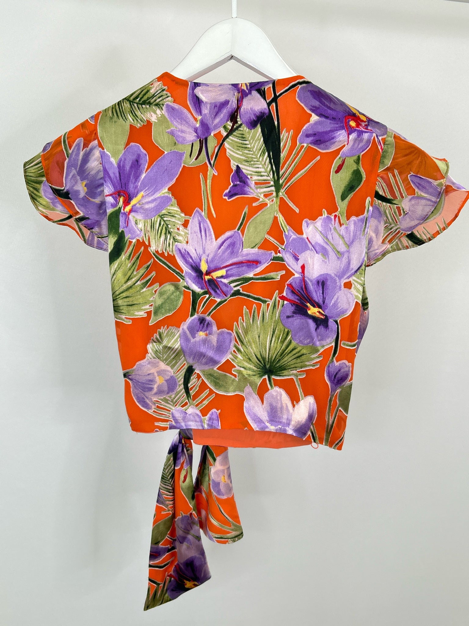ALICE + OLIVIA Size 4 Orange Print Women Top