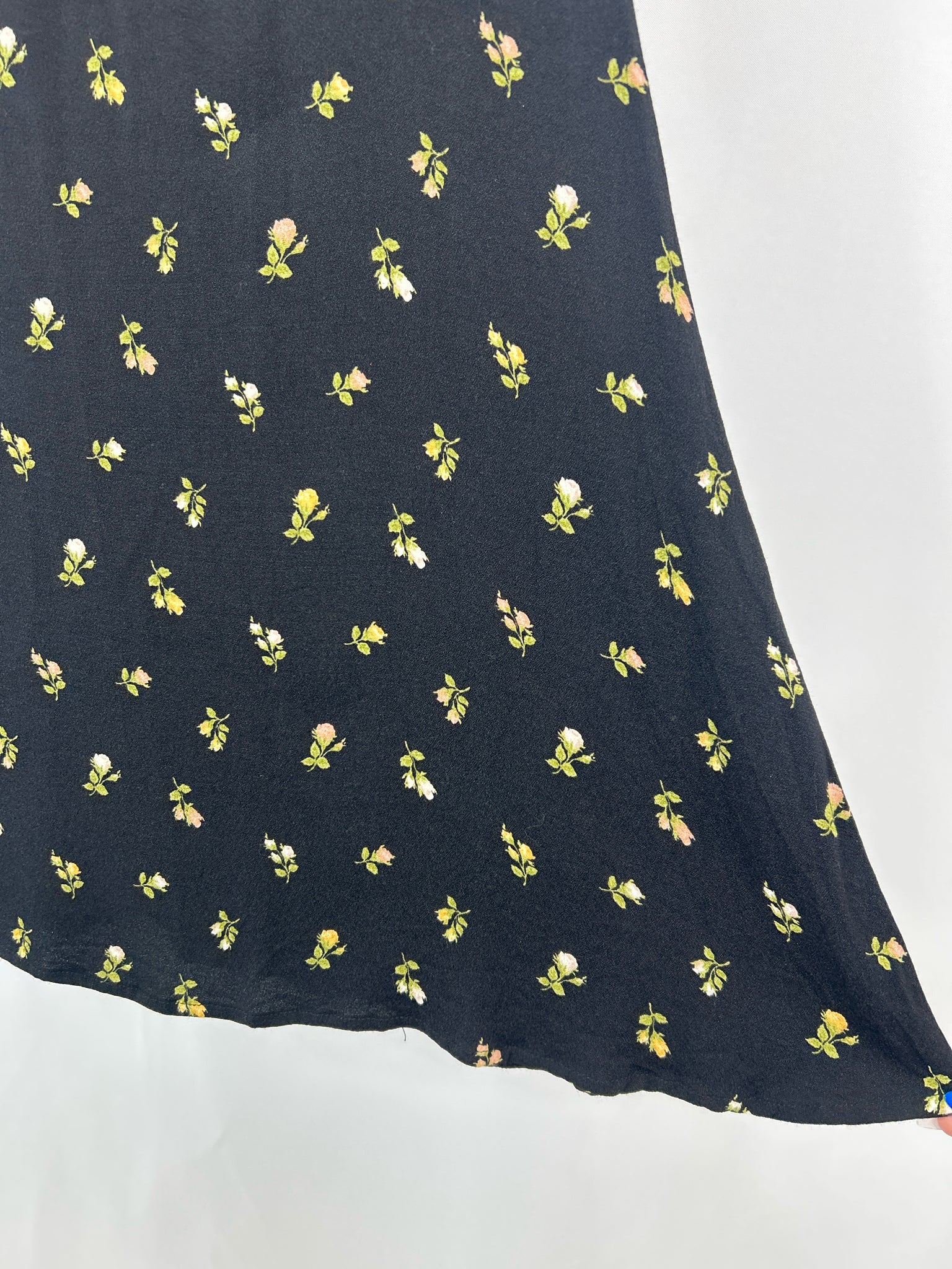 REFORMATION Size 2 Black Floral Women Skirt
