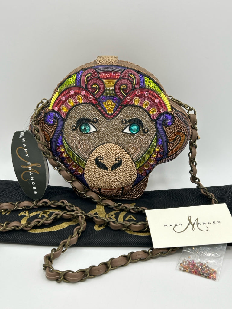 MARY FRANCES NWT Brown Purse