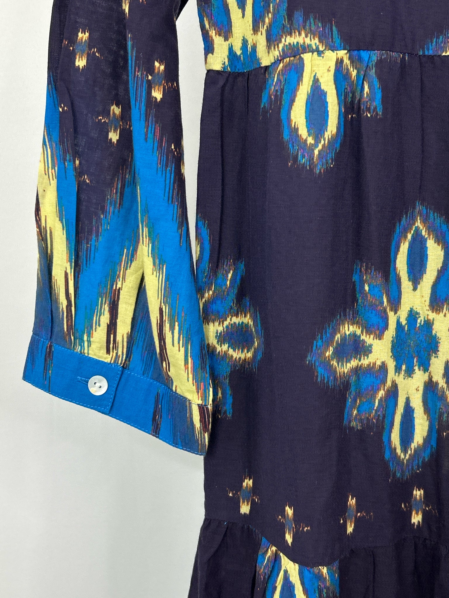BE BOHO Size M Navy Print Women Dress
