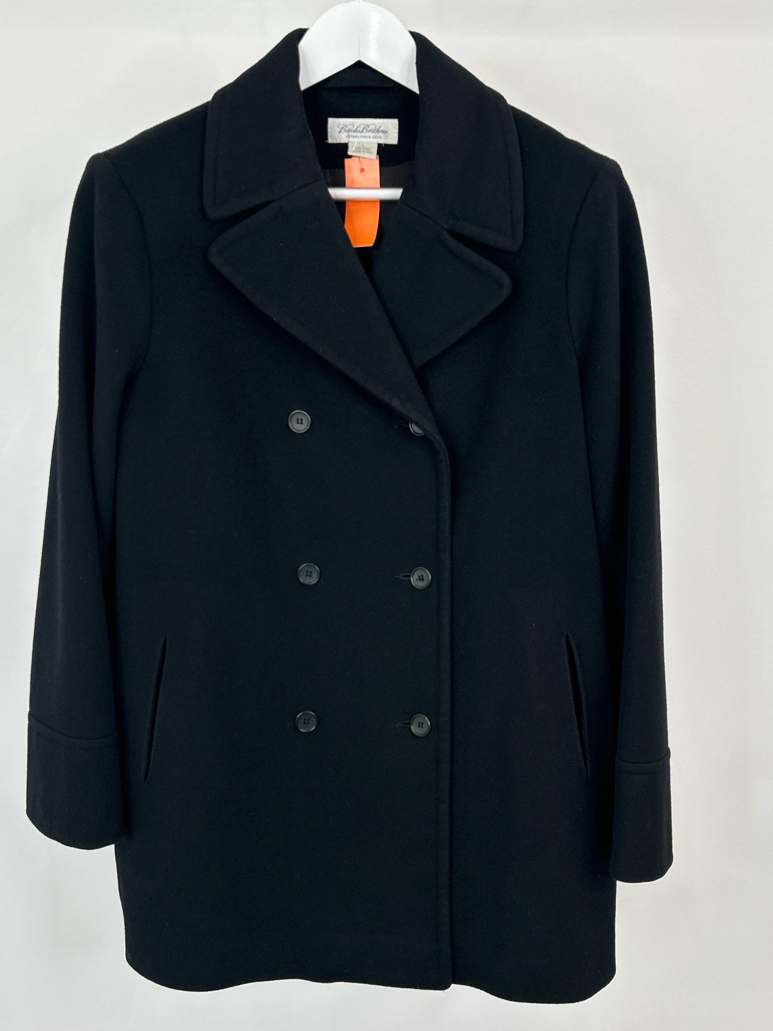BROOKS BROTHERS Size L Black Women Coat
