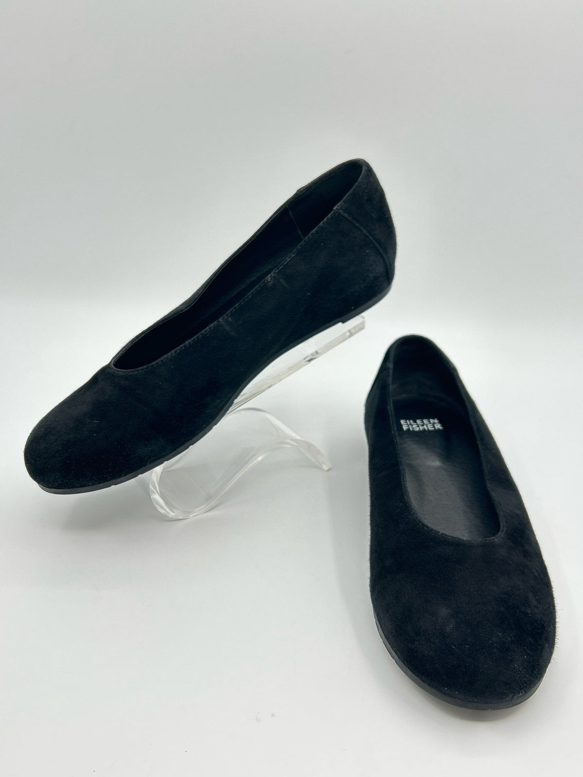 EILEEN FISHER Size 6.5 Black Women Flats