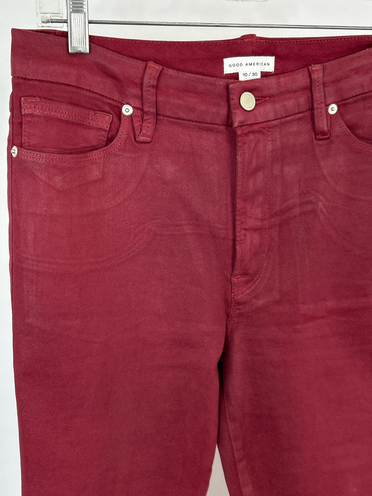GOOD AMERICAN Size 10 Red Women jeans