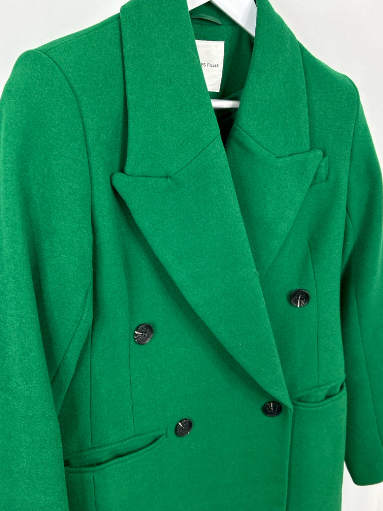 AVEC LES FILLES Women Size M Green Coat