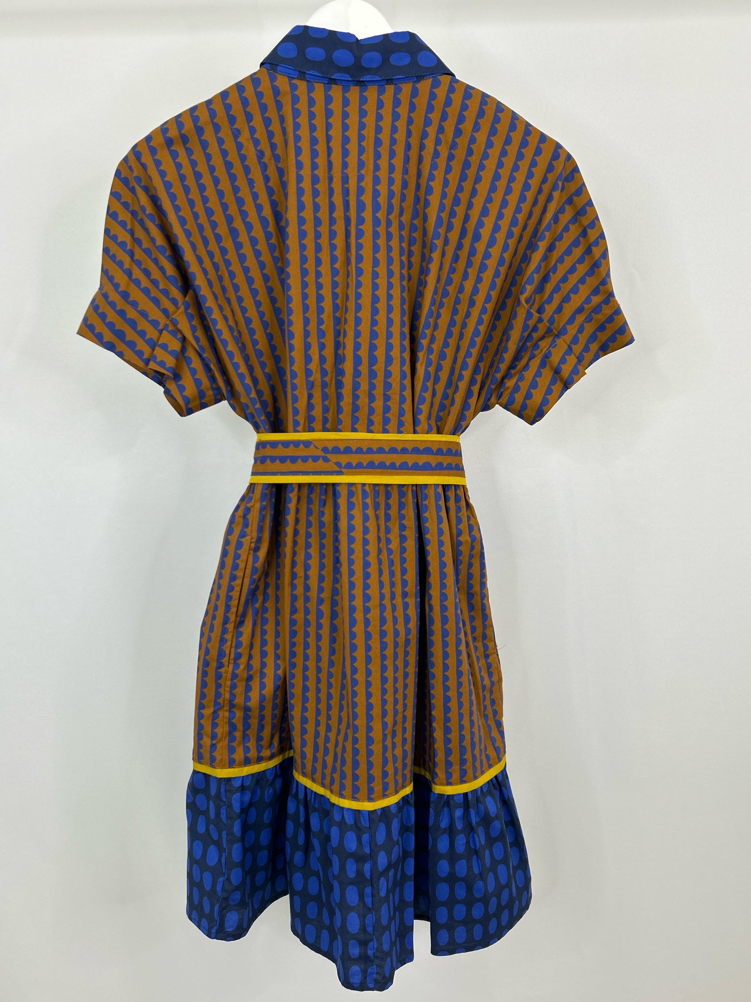 UNCLE FRANK Size S BROWN AND BLUE Women Dress