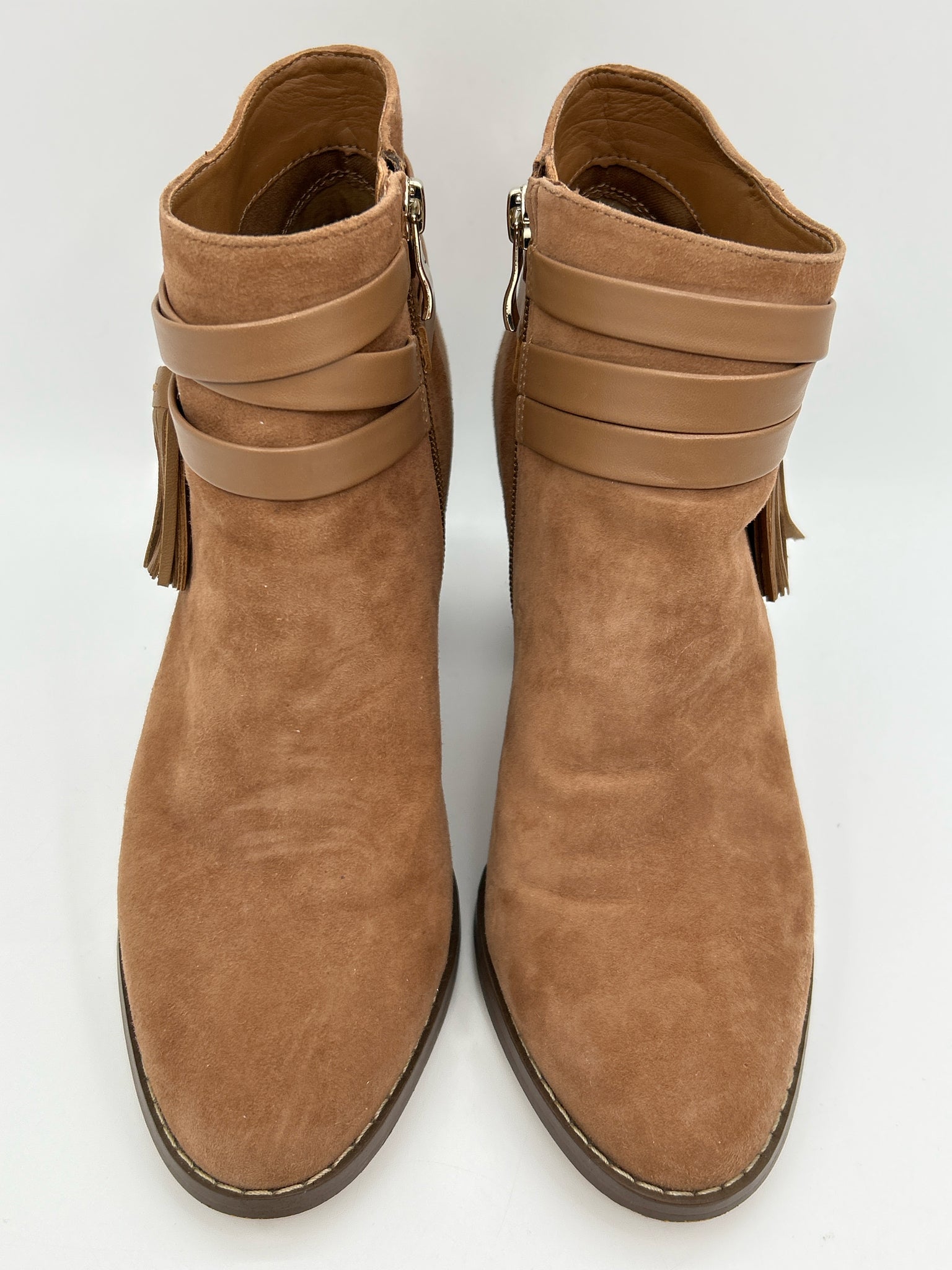 White House Black Market Size 8M Camel Women Booties