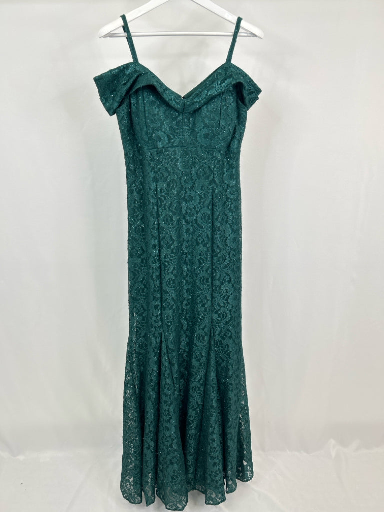 R&M RICHARDS Women Size 12 Green Dress