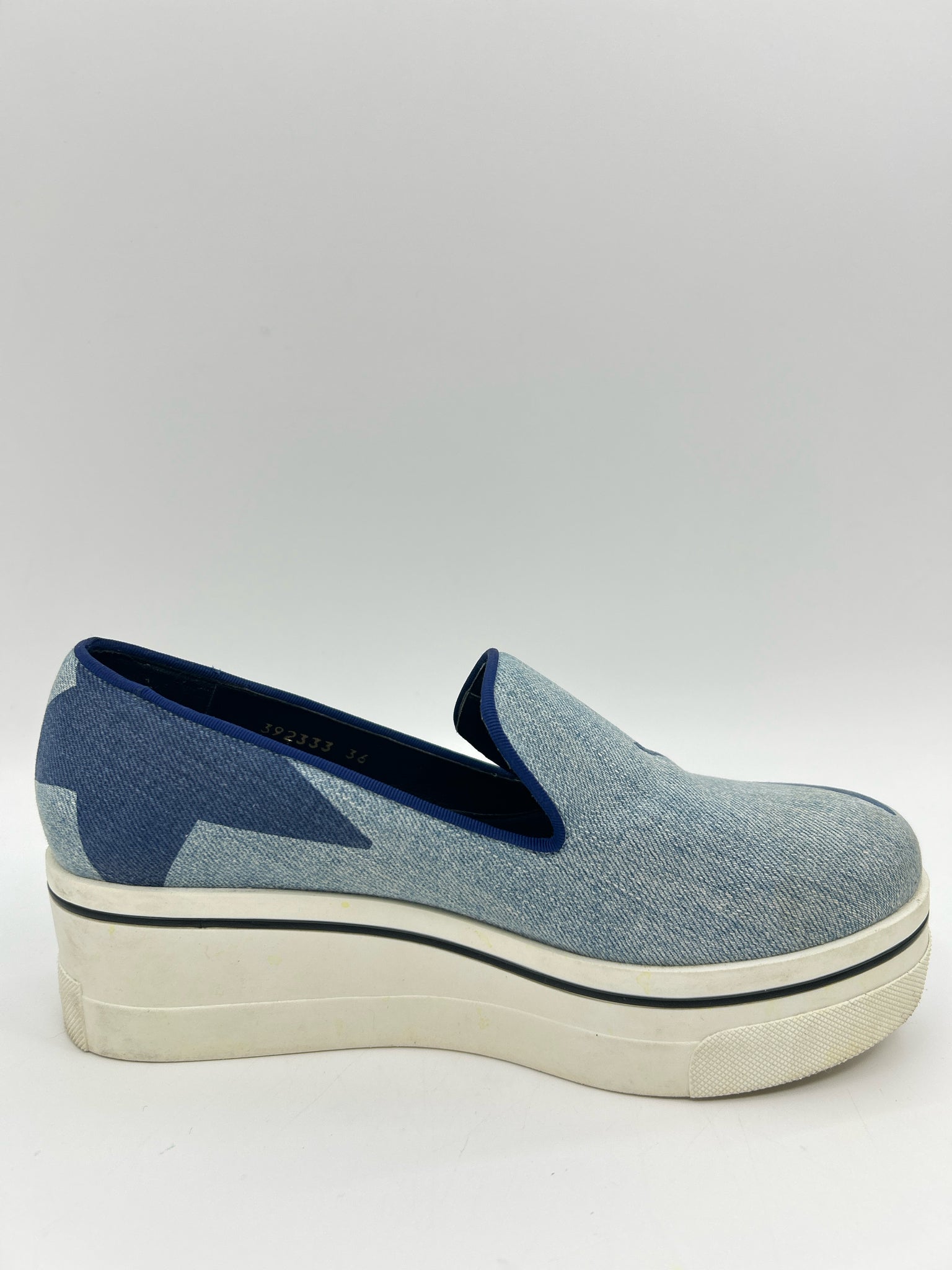 Stella McCartney Size 36/6 Blue Print Women Sneakers