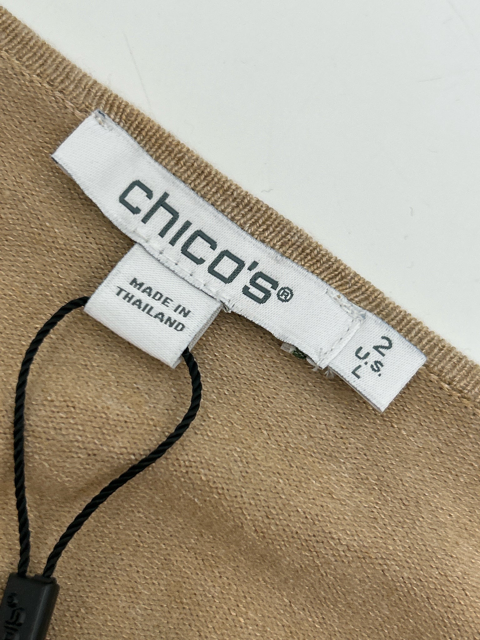 CHICO'S Size L Camel Women Sweater