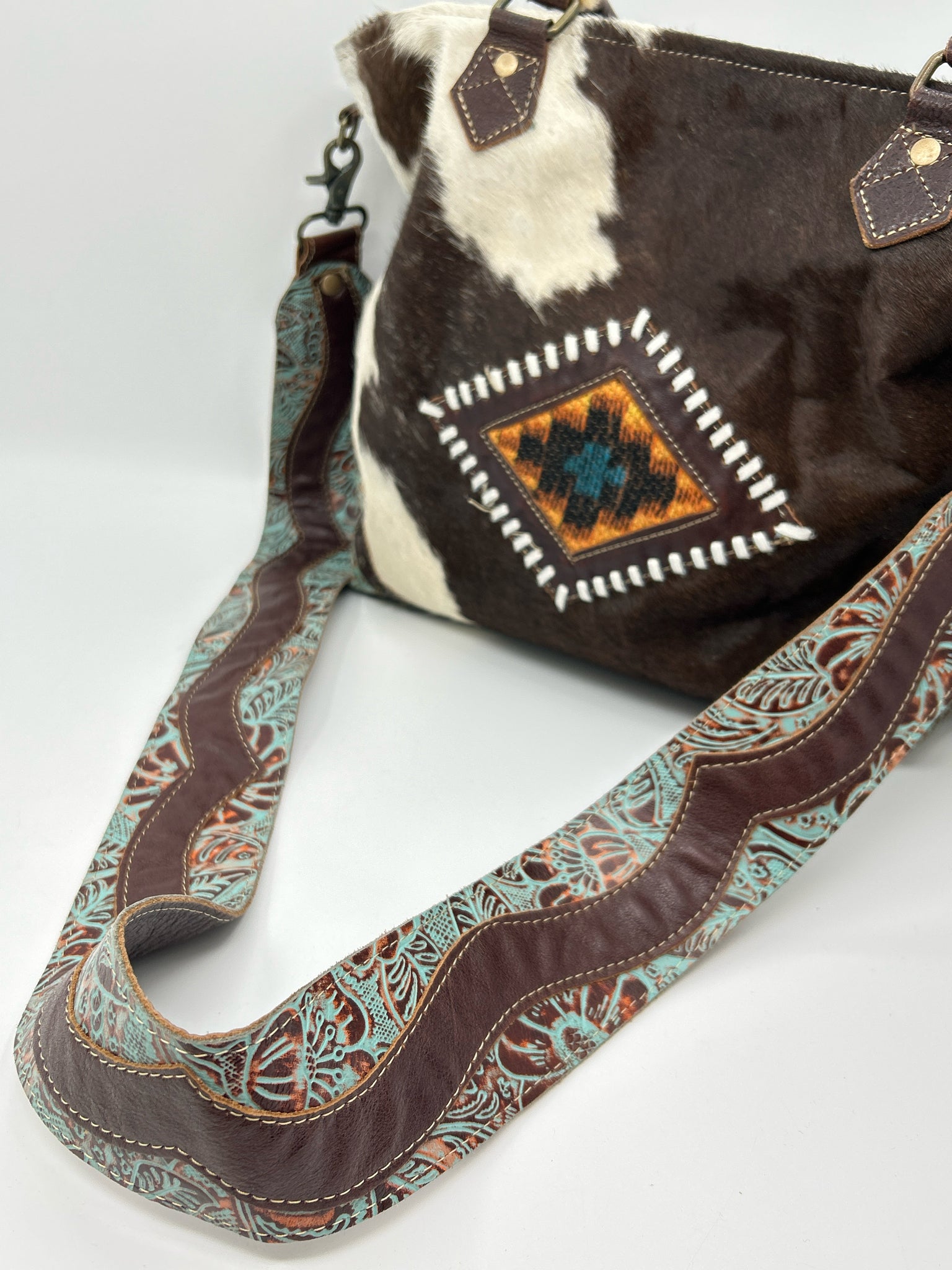 MYRA BAG Brown Print Women Purse