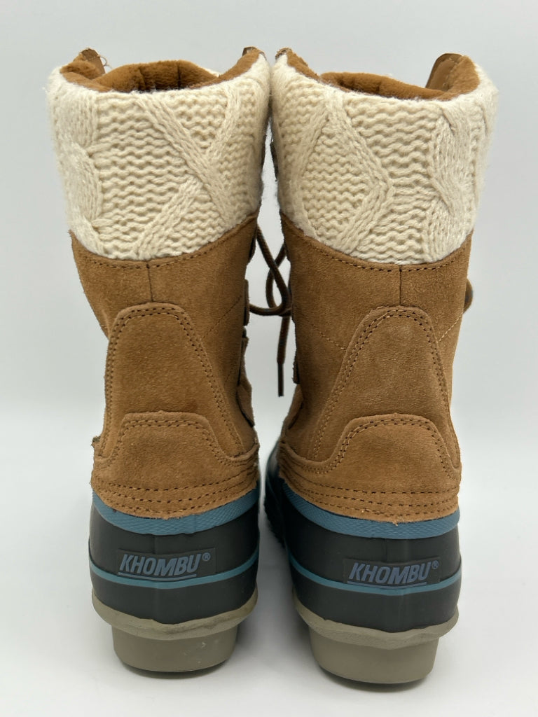 KHOMBU Women Size 8 TAN AND GRAY Boots