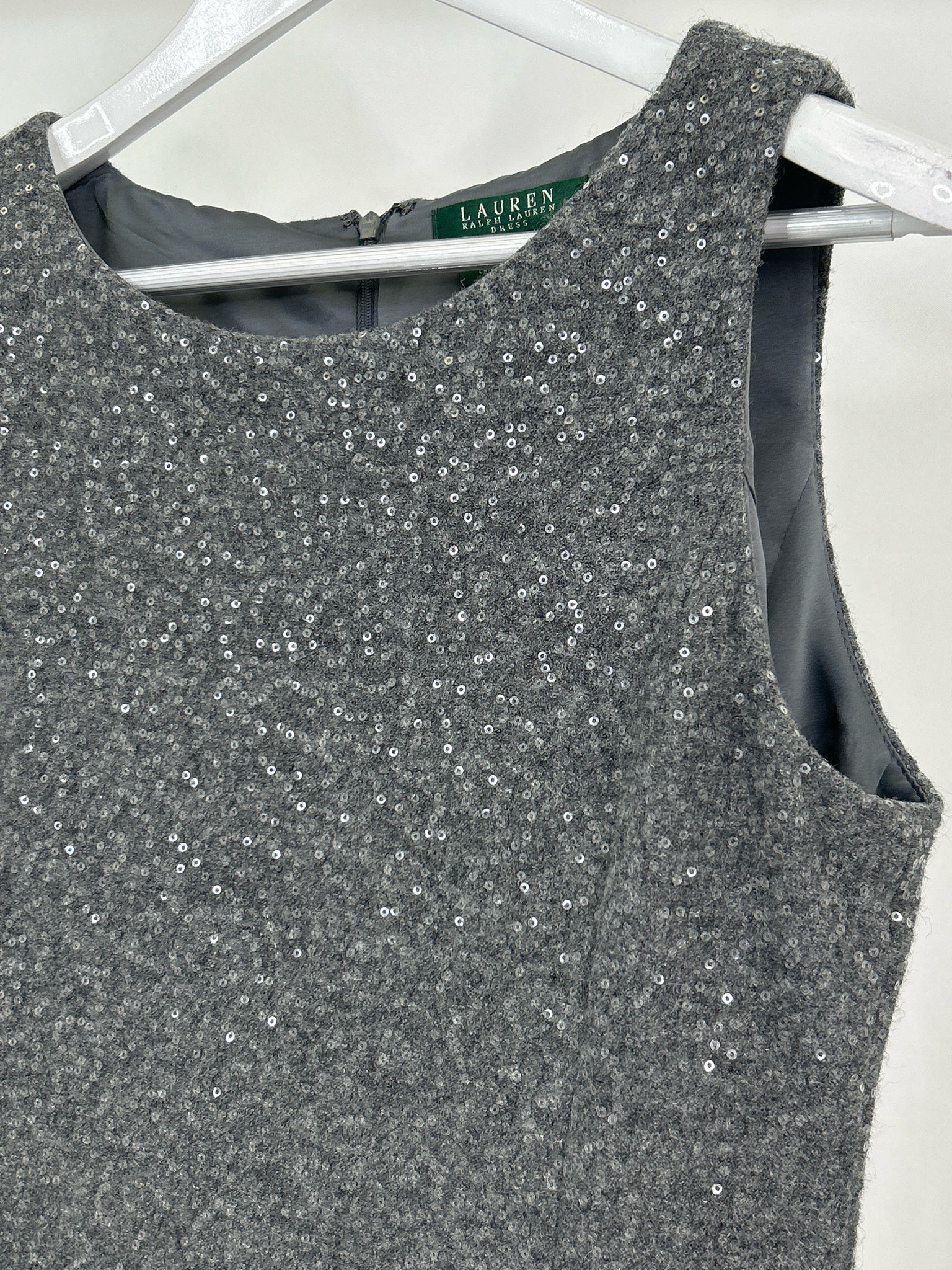 Lauren Ralph Lauren Size 12 Grey Women Dress