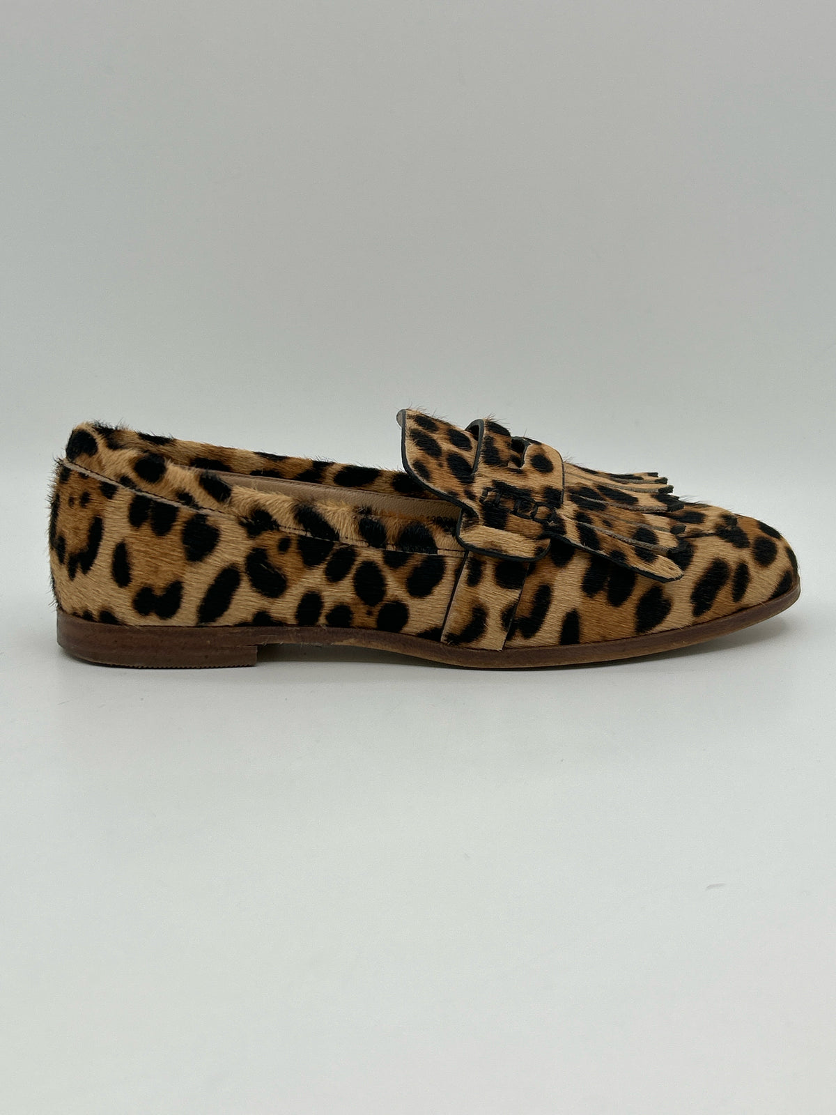BODEN Size 38 Brown Print Women Loafer