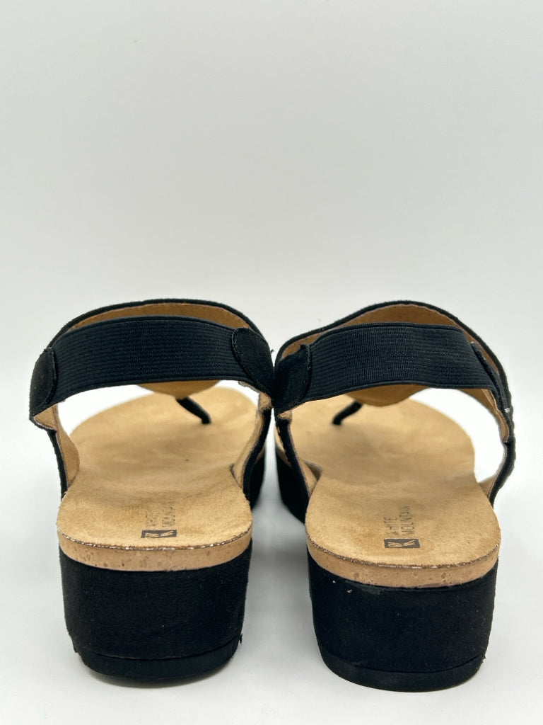 WHITE MOUNTAIN Size 10M Black Sandal