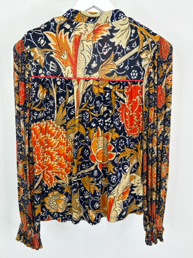 BLANK LONDON Size S Navy and orange Women's Top