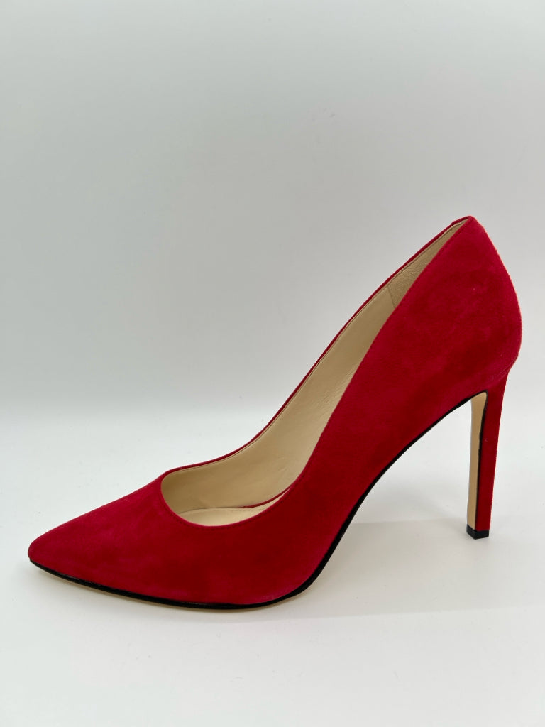 NINE WEST Women Size 11M Red Pumps