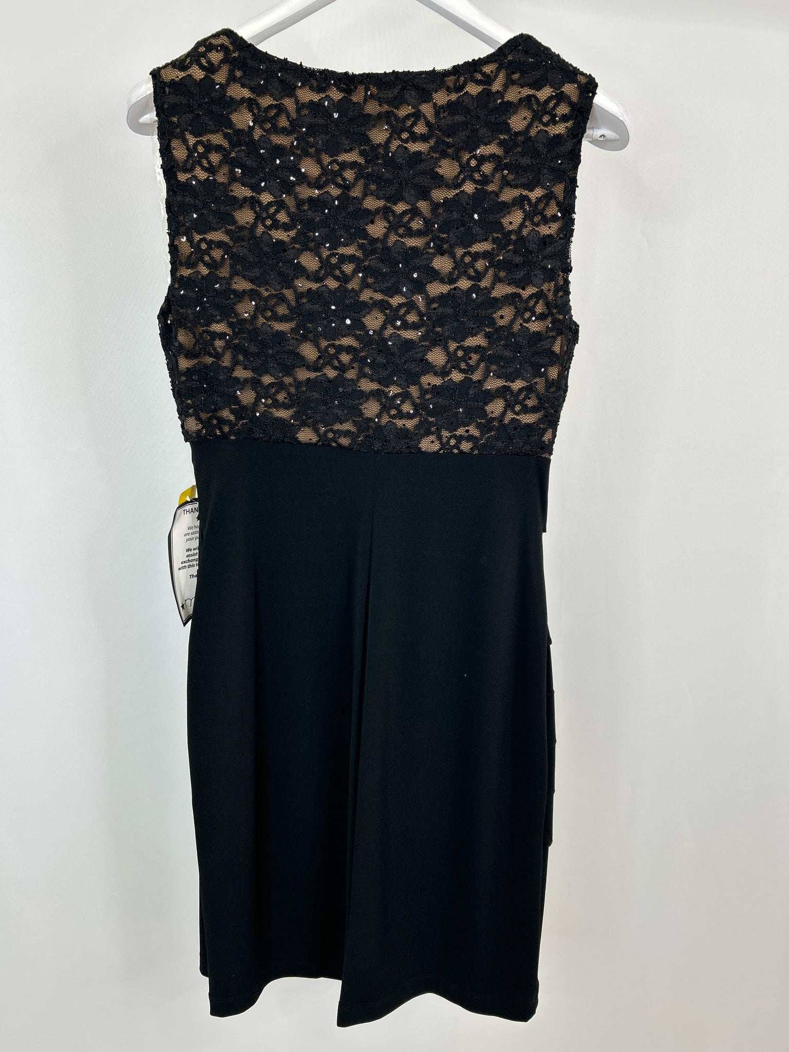 CONNECTED APPAREL Size 8 Black Women Dress