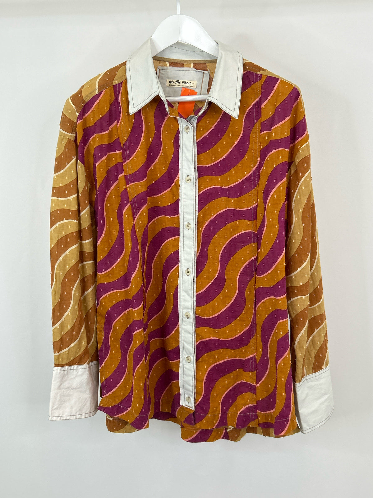 WE THE FREE Size XS burnt orange print Women Shirt
