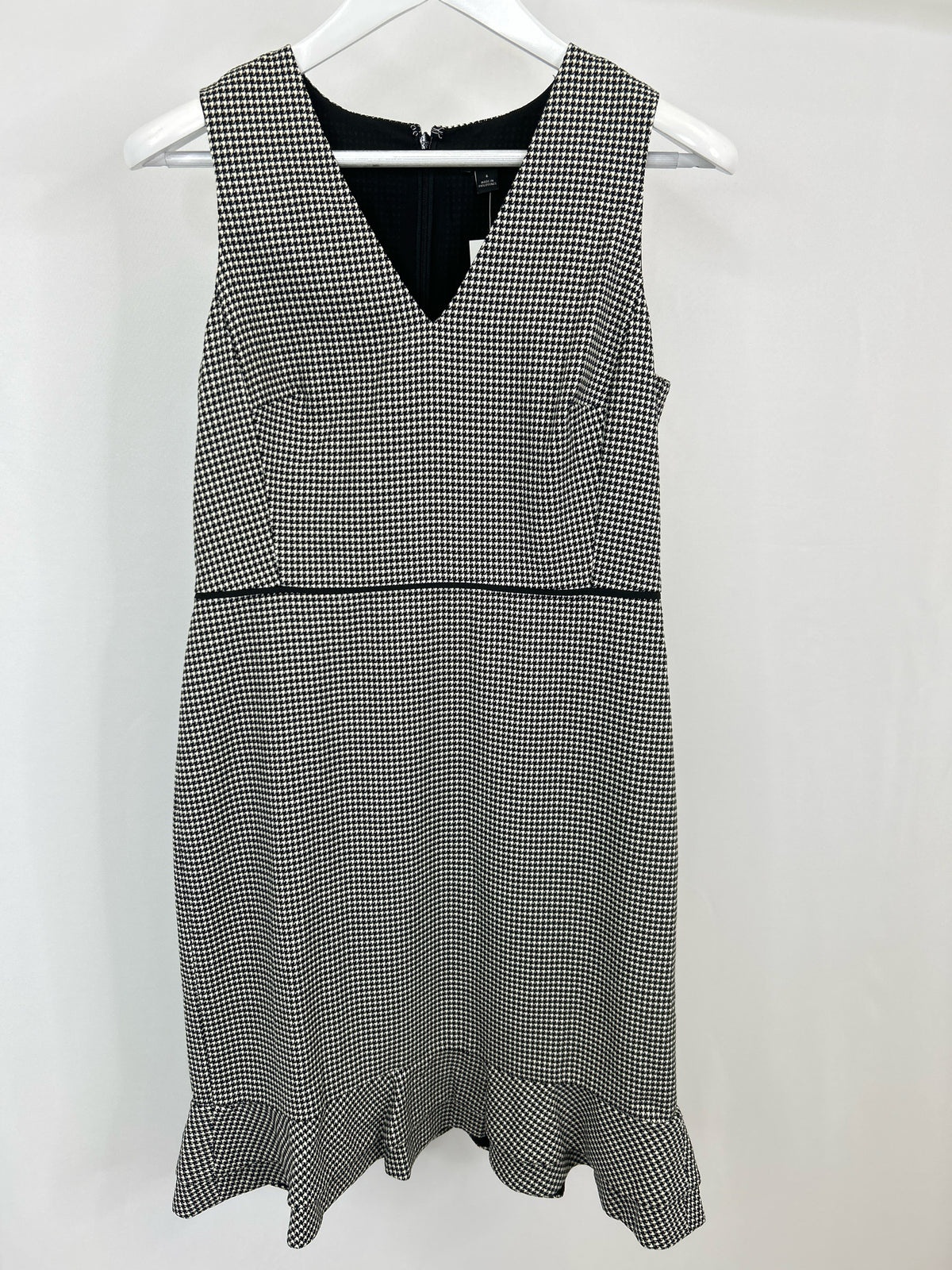 ANN TAYLOR Size 6 Black and White Women Dress