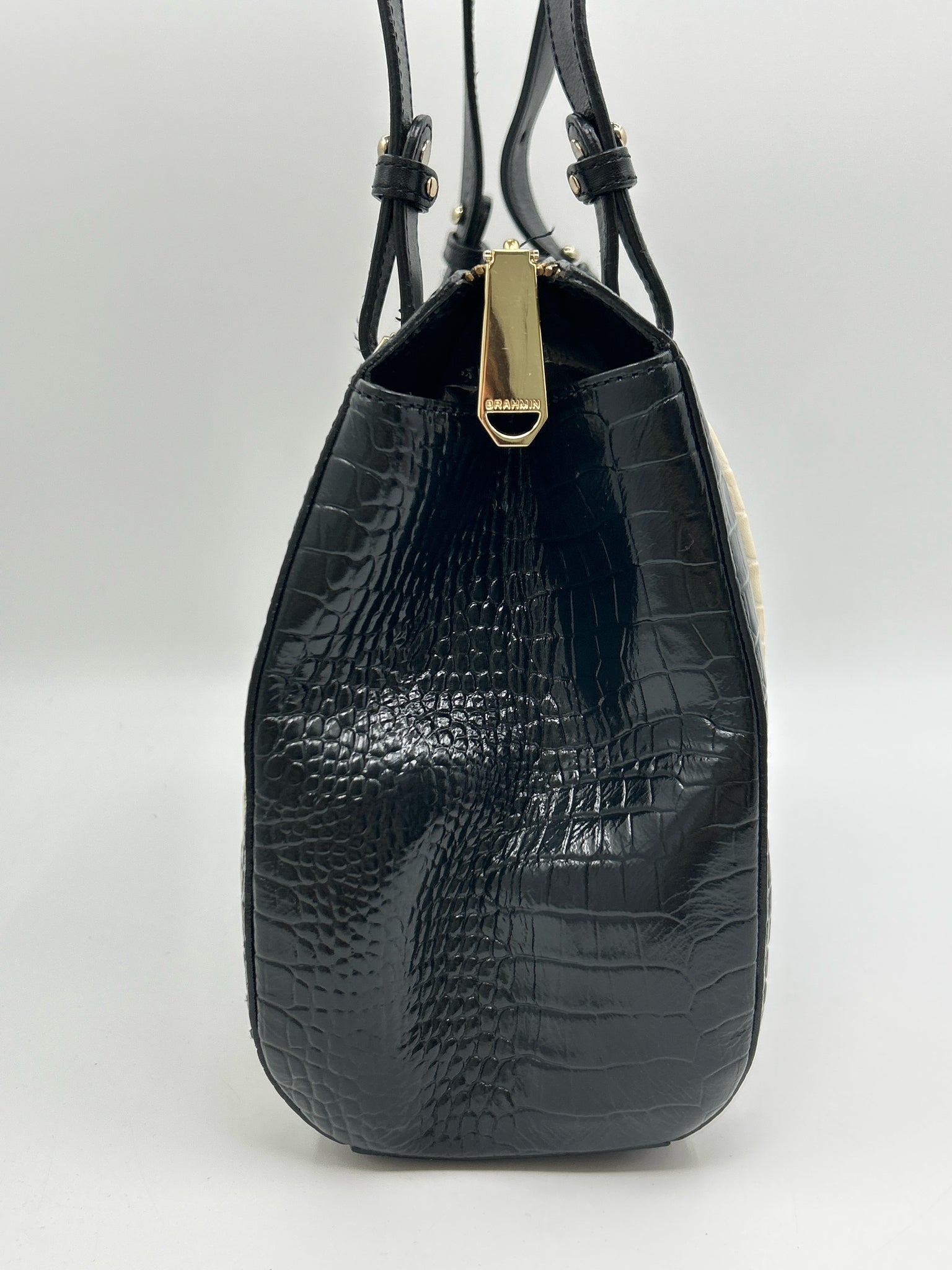 BRAHMIN Black and White Women Purse