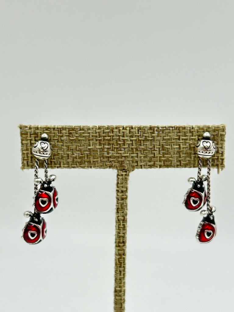 BRIGHTON SILVER AND RED Earrings