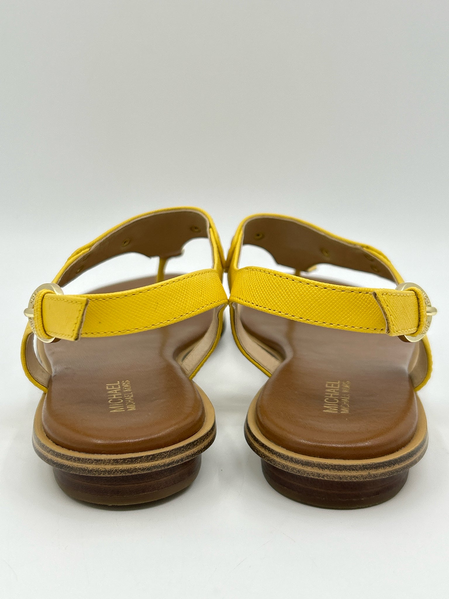 MICHAEL MICHAEL KORS Size 8M Yellow & Brown Women Sandal