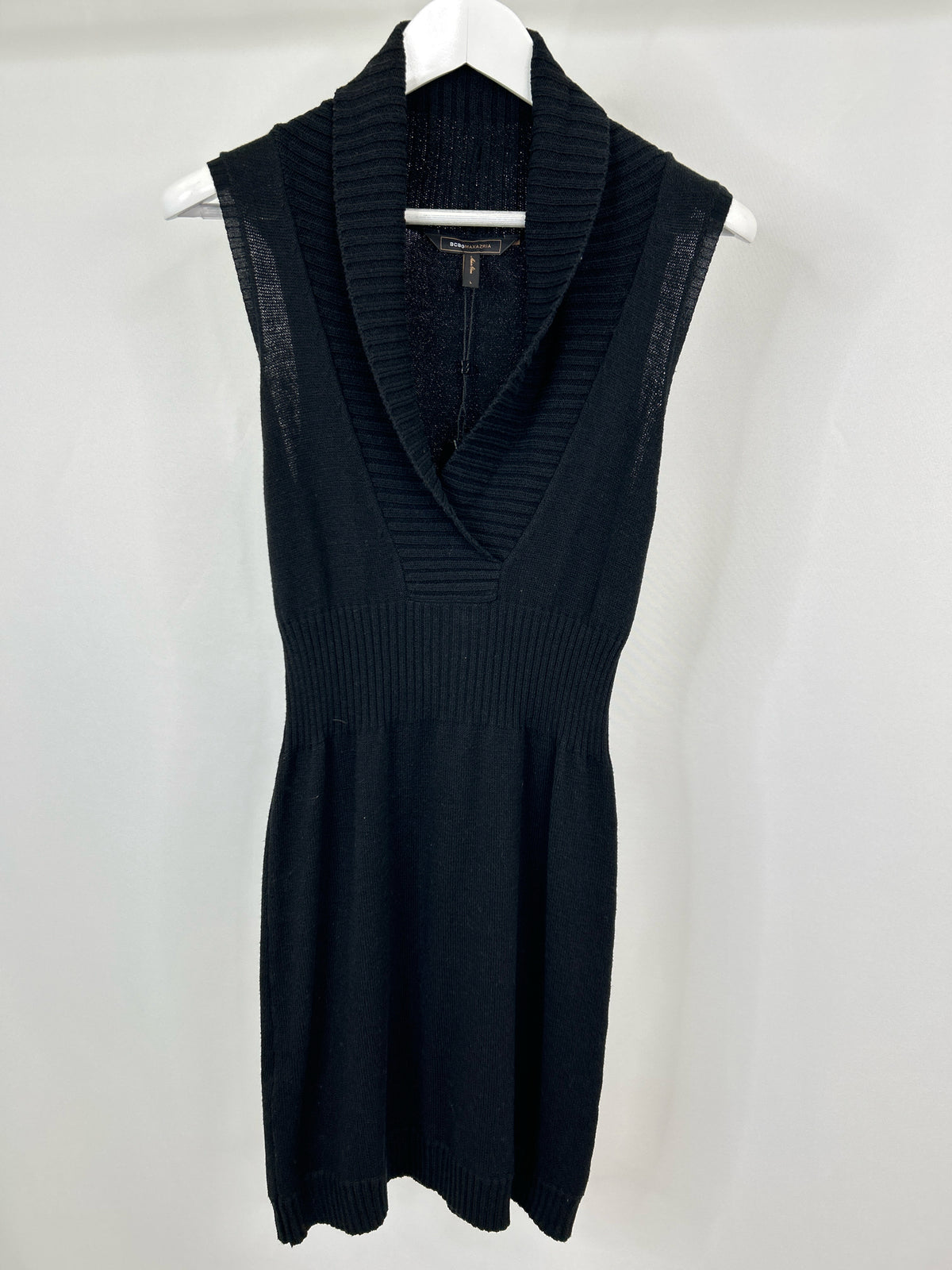 BCBGMAXAZRIA Size L Black Women Dress