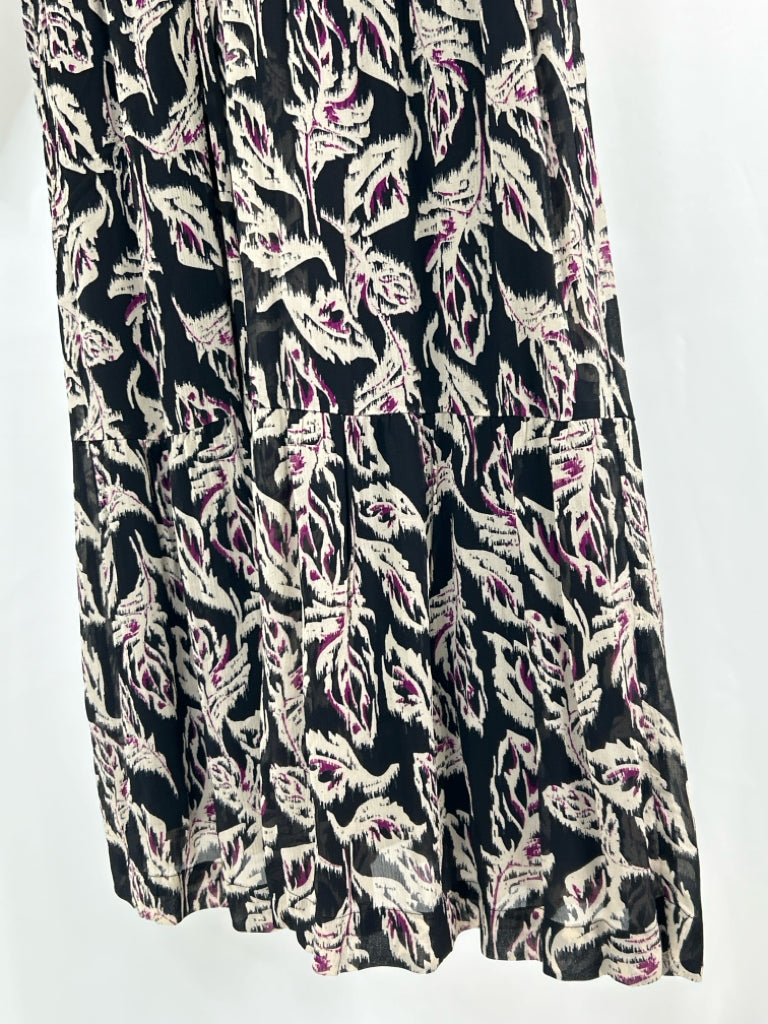 ba&sh Size S Black Print Women's Dress